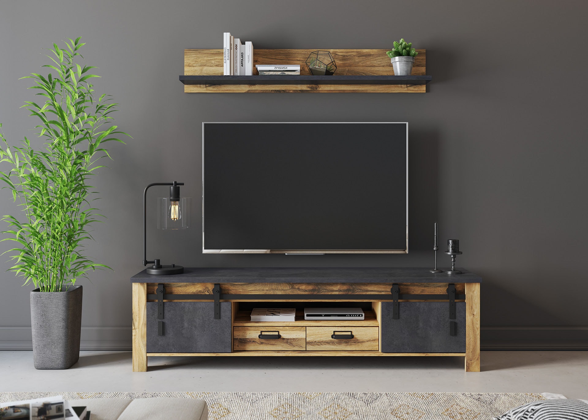 Home affaire TV-Schrank "York, moderner Unterschrank, Kommode im Industrial günstig online kaufen