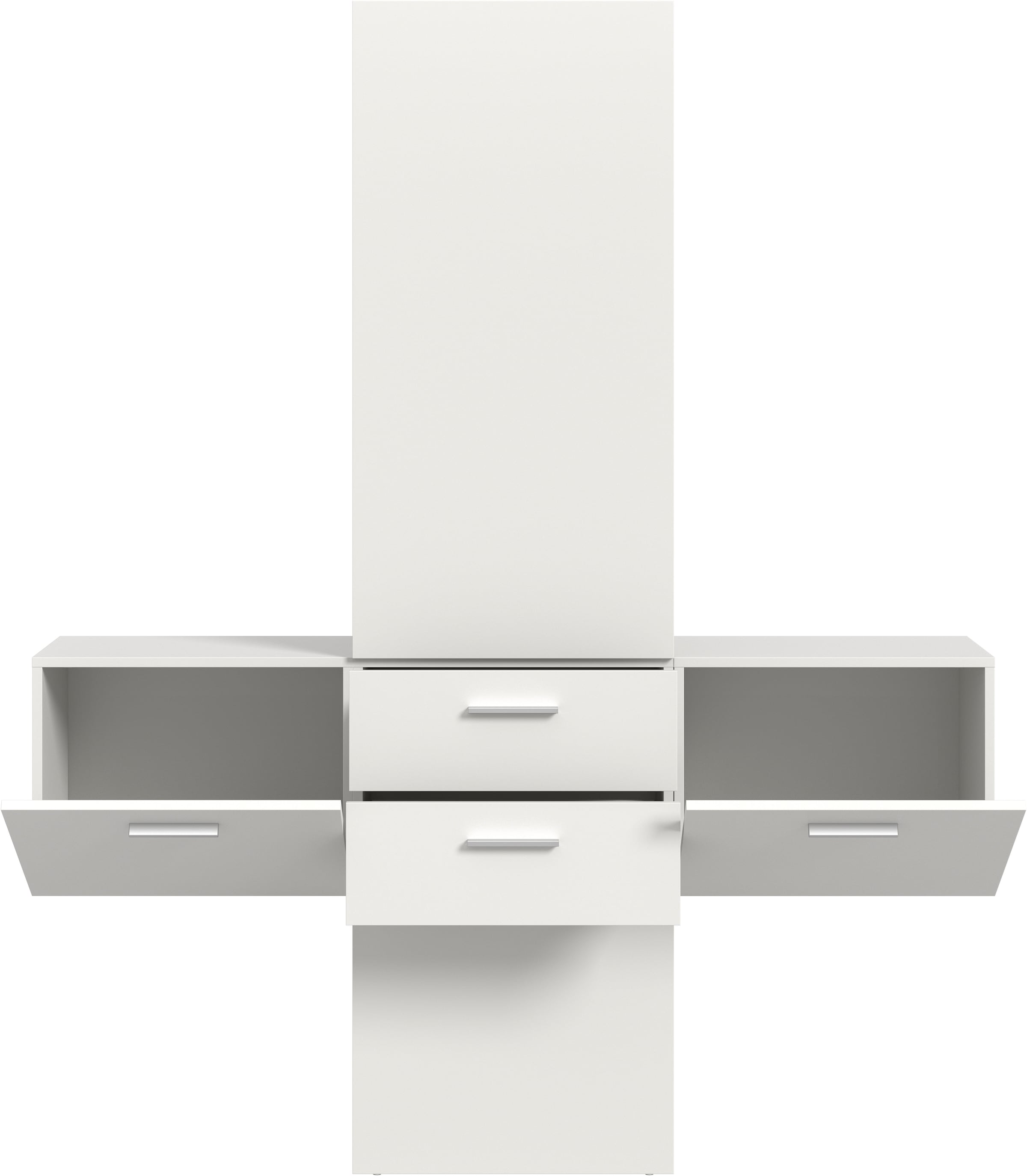 INOSIGN Garderoben-Set, (Set, 3 St.), Lumo, Garderobenset Breite 156 cm, Spiegel, 2 Schubladen, Flur, Diele