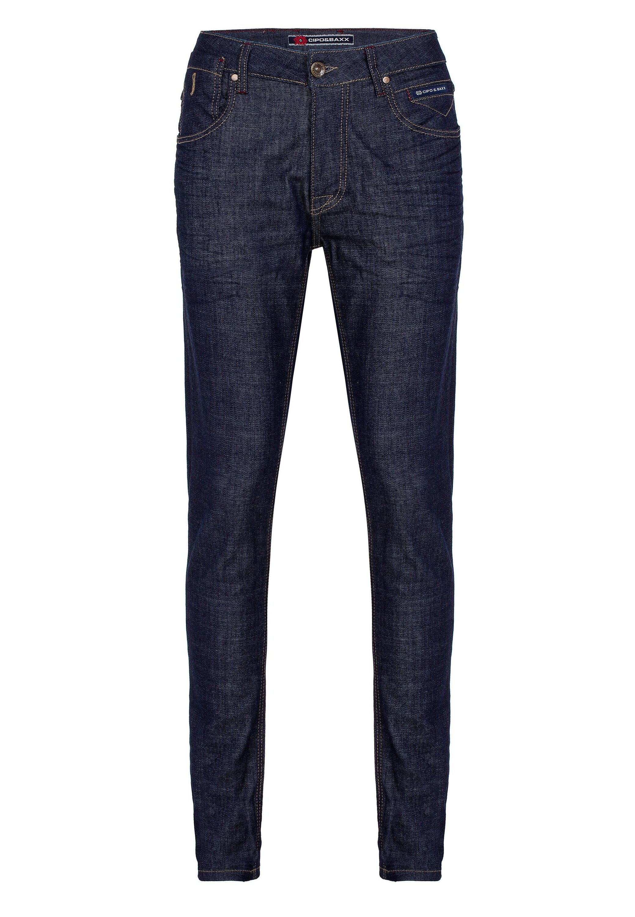 Cipo & Baxx Slim-fit-Jeans »Jeans«, mit Zier-Knopföse, CD538