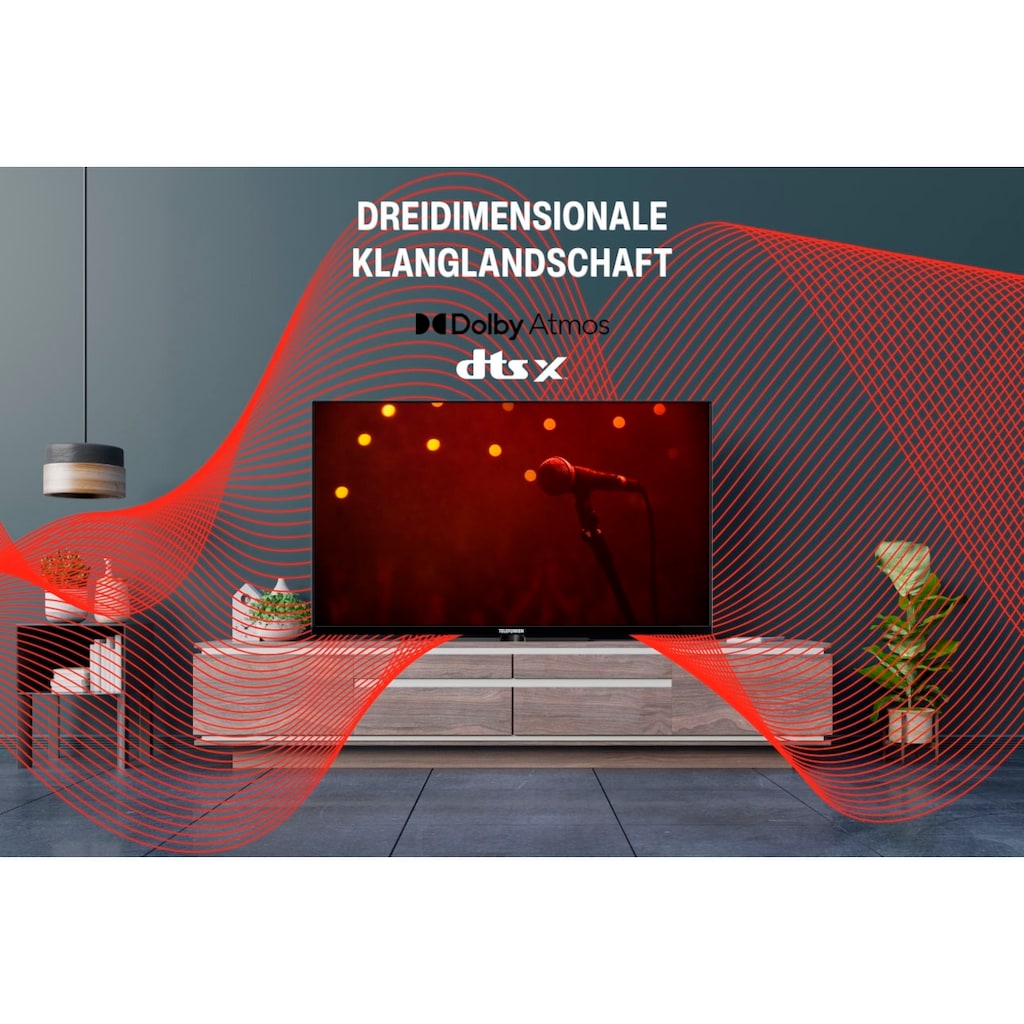 Telefunken QLED-Fernseher »D65Q700M6CW«, 164 cm/65 Zoll, 4K Ultra HD, Google TV-Smart-TV