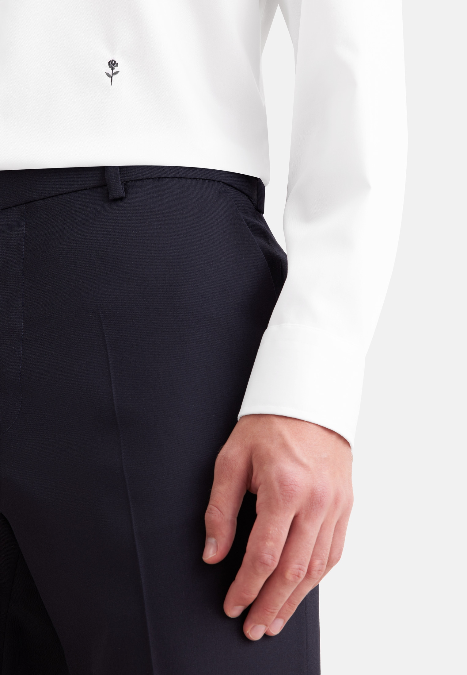 seidensticker Businesshemd »Schwarze Rose« Slim 1/1 Kentkragen Uni