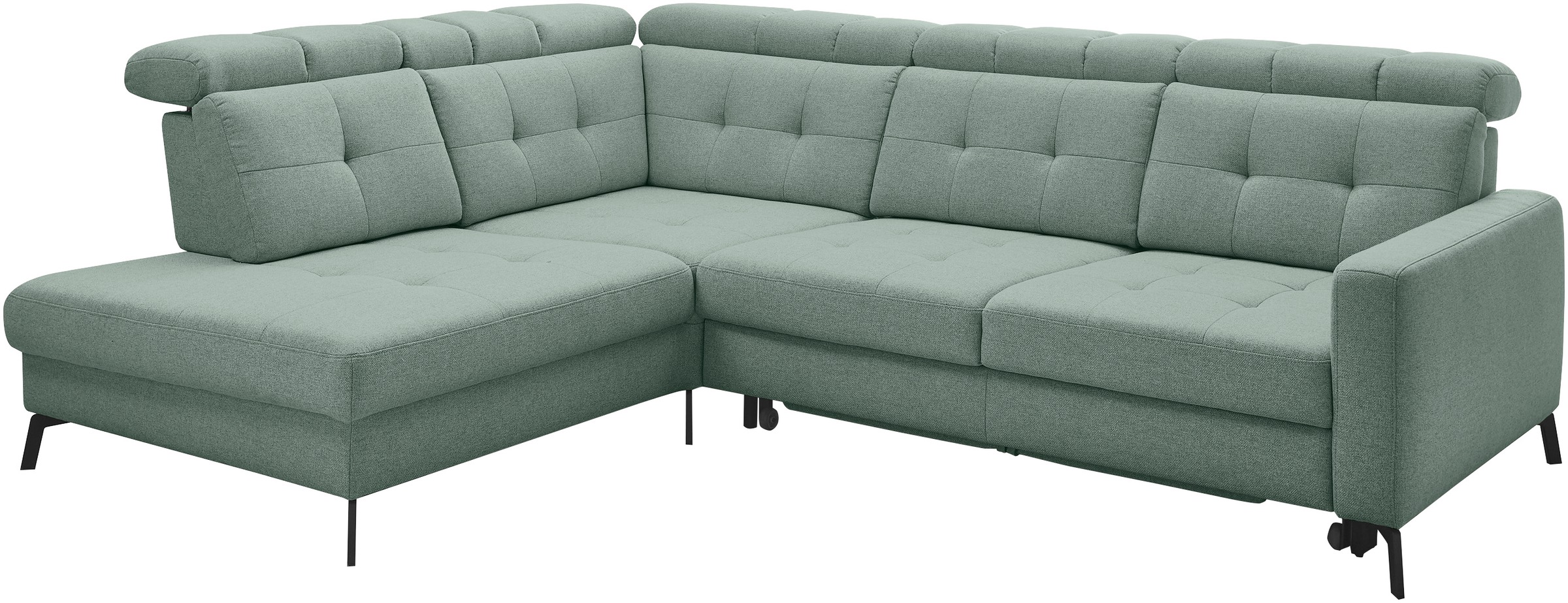 Musterring Ecksofa »MR 4615«, mit Kopf- und Rückenverstellung, Metallfuß schwarz, Maße 272 x 214 cm
