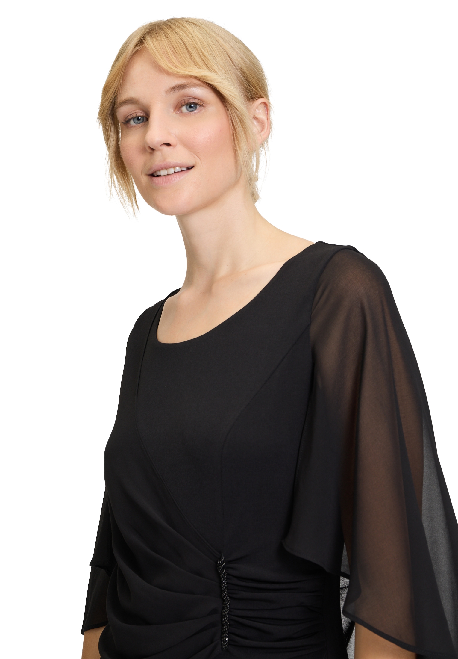 Vera Mont Cocktailkleid »Vera Mont Damen Cocktailkleid mit Raffung«, Materialmix
