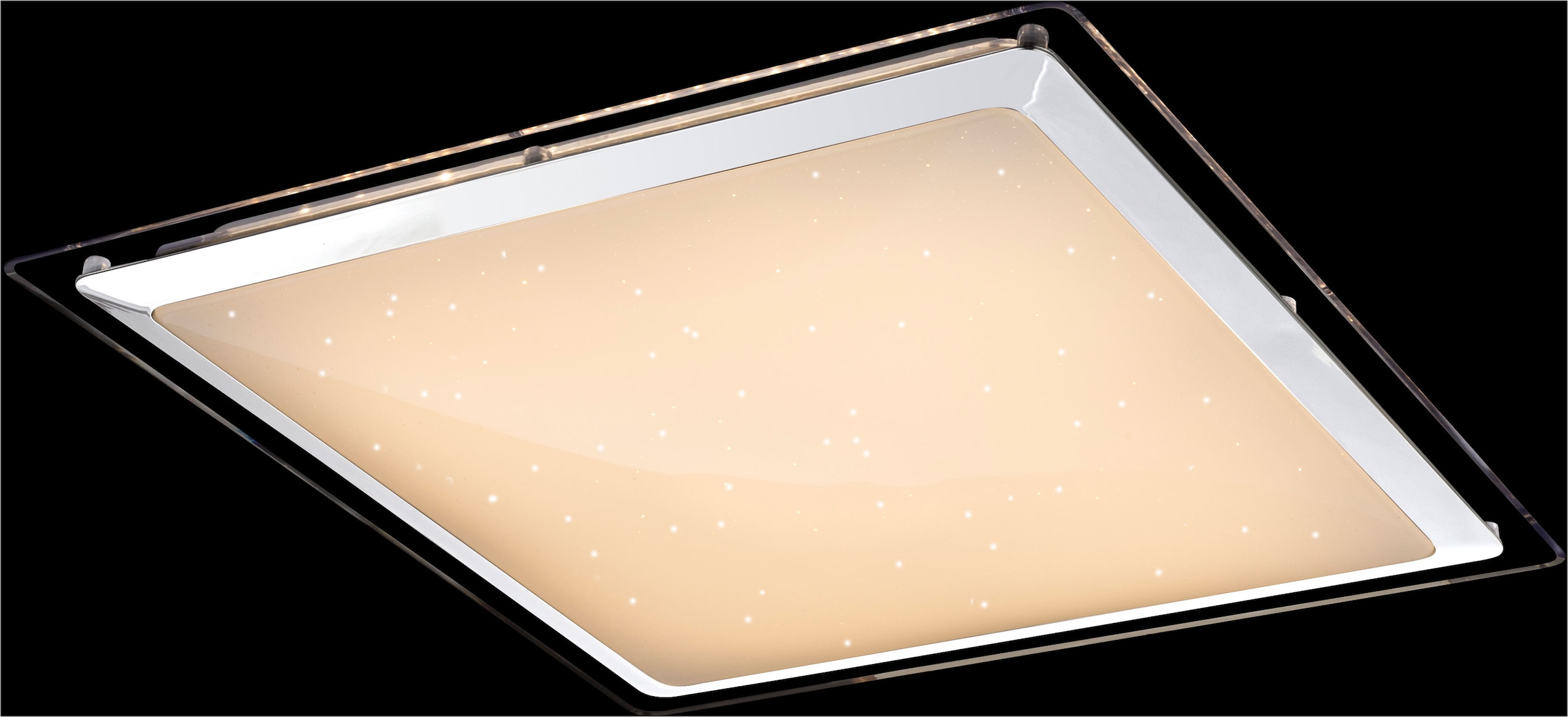 GLOBO LIGHTING LED Deckenleuchte »RENA«, Leuchtmittel LED-Modul | LED fest integriert, Deckenlampe/quadratisch/Wohnzimmer/Schlafzimmer/elegant