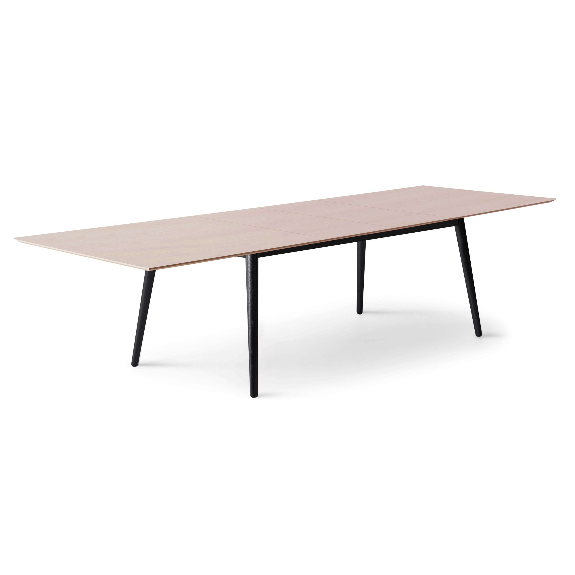 Hammel Furniture Esstisch »Meza Designtisch mit Auszugsfunktion und 2 Einlegeplatten«, bootsförmige Tischplatte MDF, Massivholzgestell, in zwei Breiten