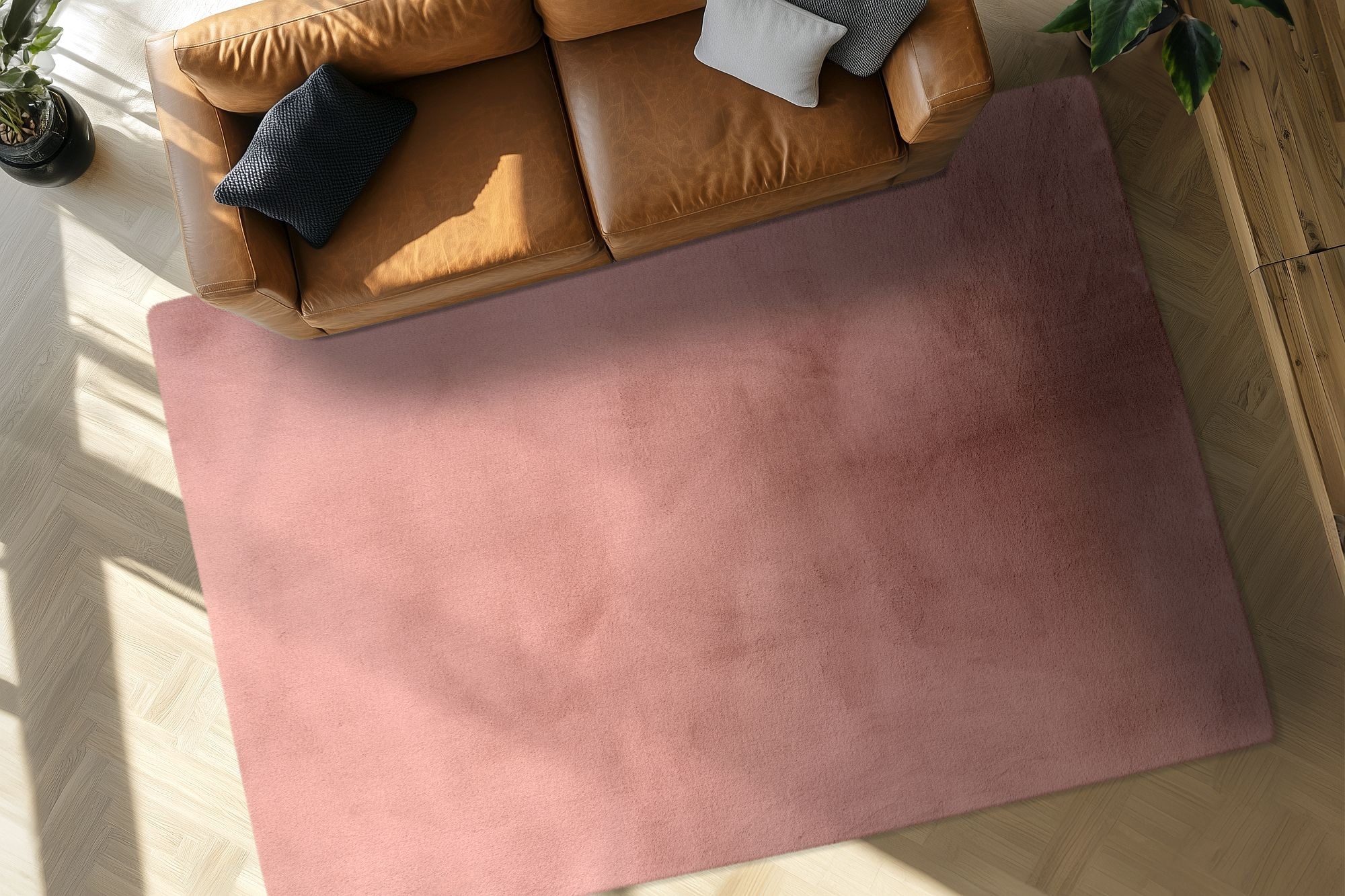 Obsession Fellteppich »Infinity 200«, rechteckig, 40 mm Höhe, Kunstfell, Uni Farben, Kaninchenfell Haptik, supersoft