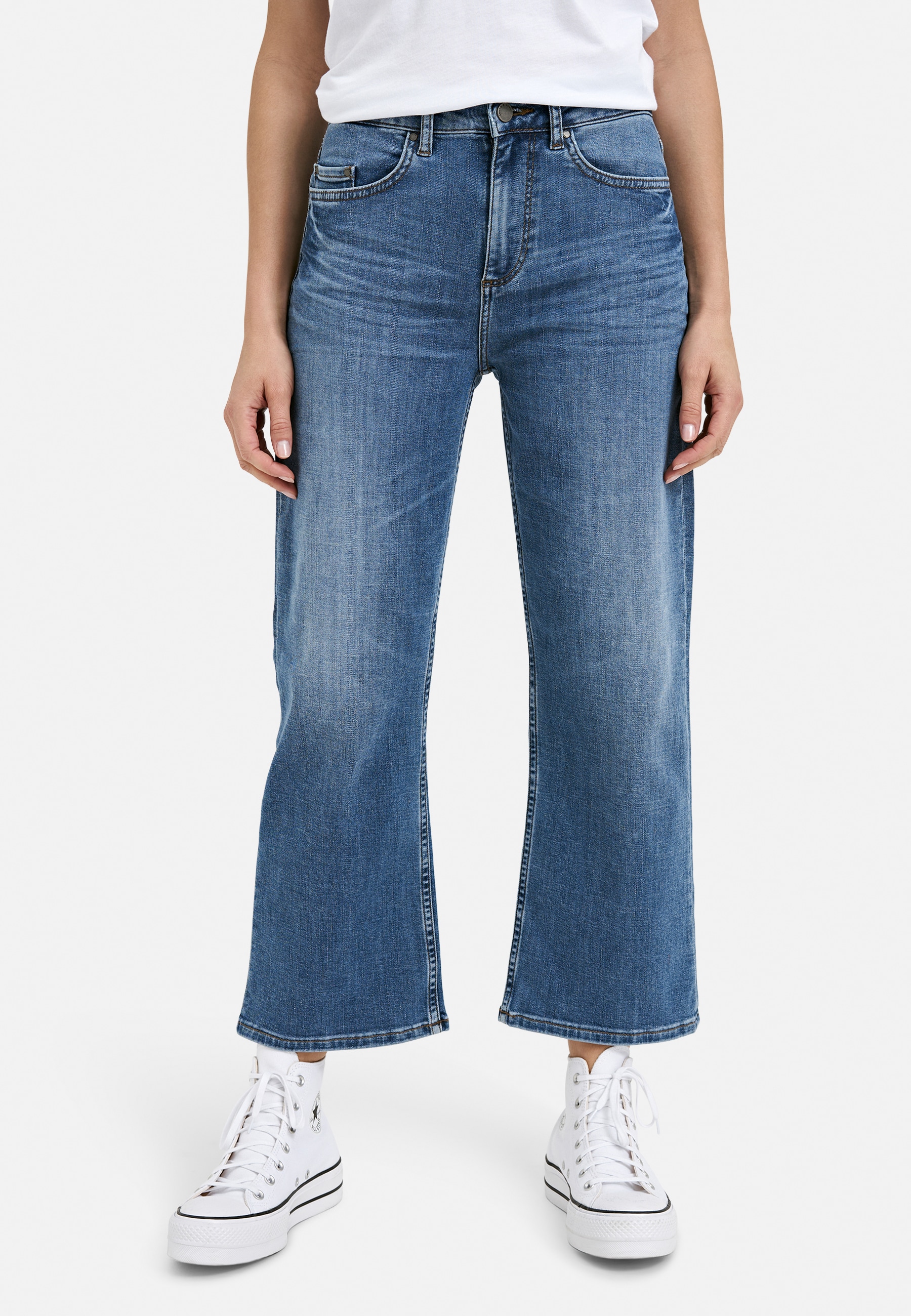 Smith & Soul Weite Jeans mit verkürztem Bein