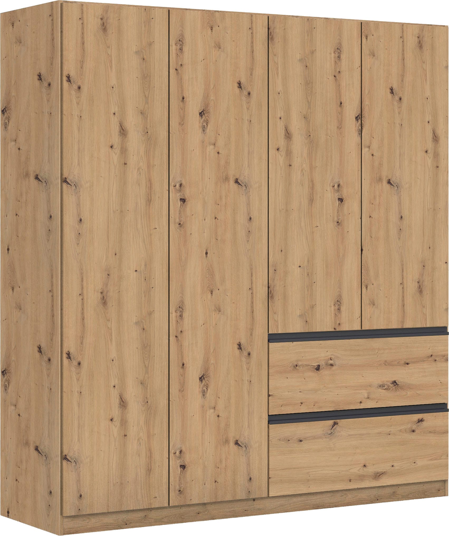 rauch Drehtürenschrank "Kleiderschrank Schrank Garderobe COSTA in den Breiten 91/136/181 cm" in 3 Ausstattungen BASIC/CLASSIC/PREMIUM, viel Platz, grifflose Front und Push-to-Open Funktion MADE IN GERMANY