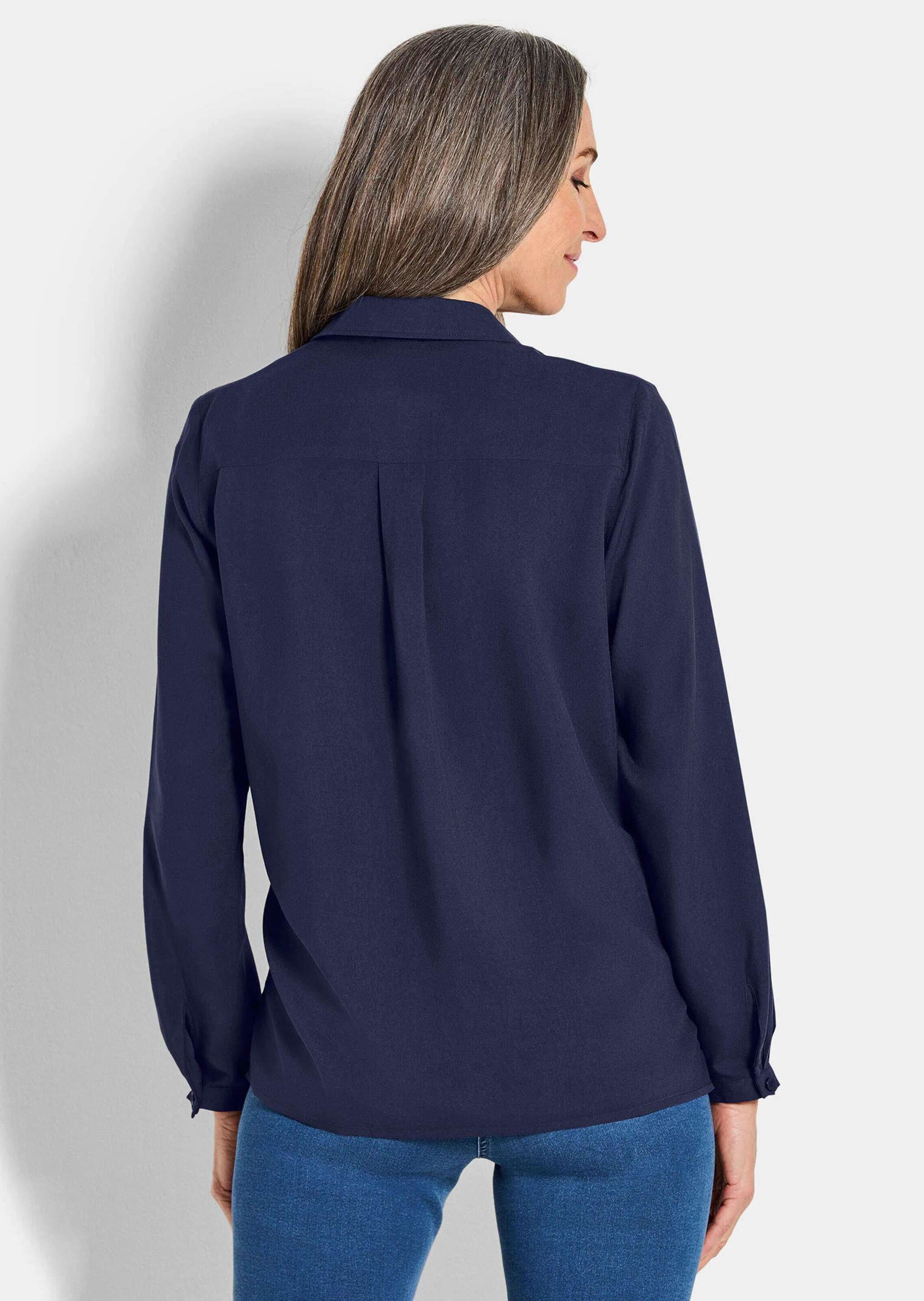 GOLDNER Klassische Bluse »Kurzgröße Schlupfbluse aus reiner Viskose«
