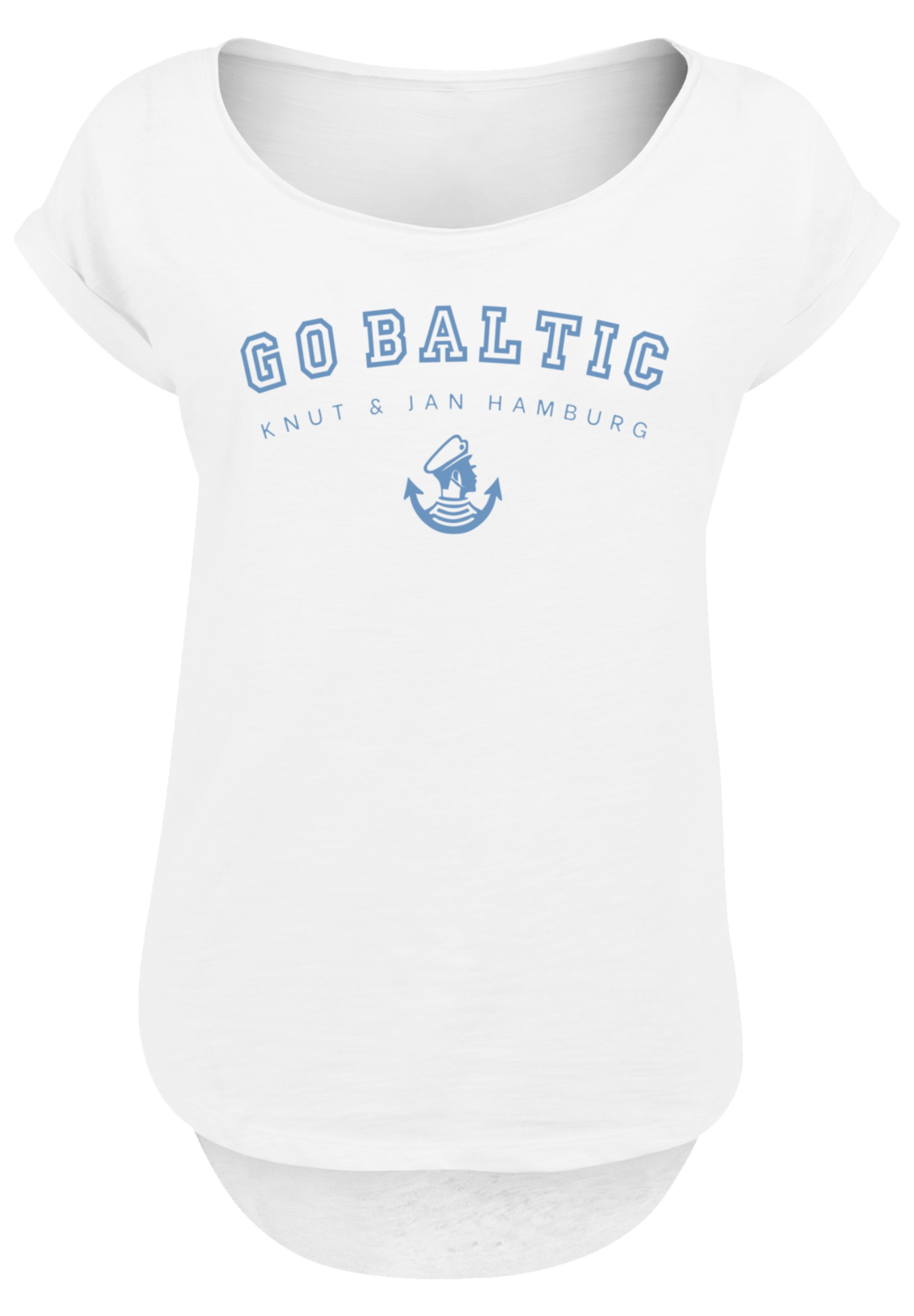 F4NT4STIC T-Shirt »Go Baltic Ostsee Knut & Jan Hamburg«, Print