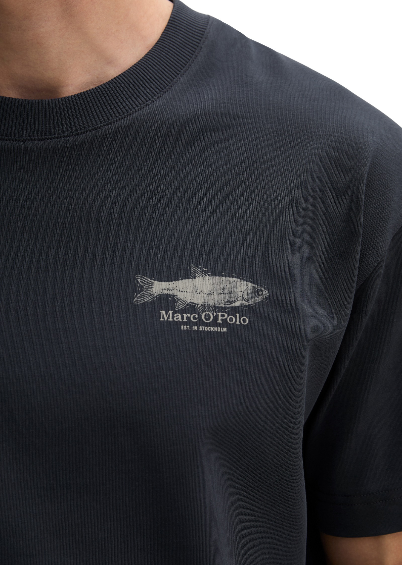 Marc O'Polo T-Shirt »mit Seafood-Rückenprint«