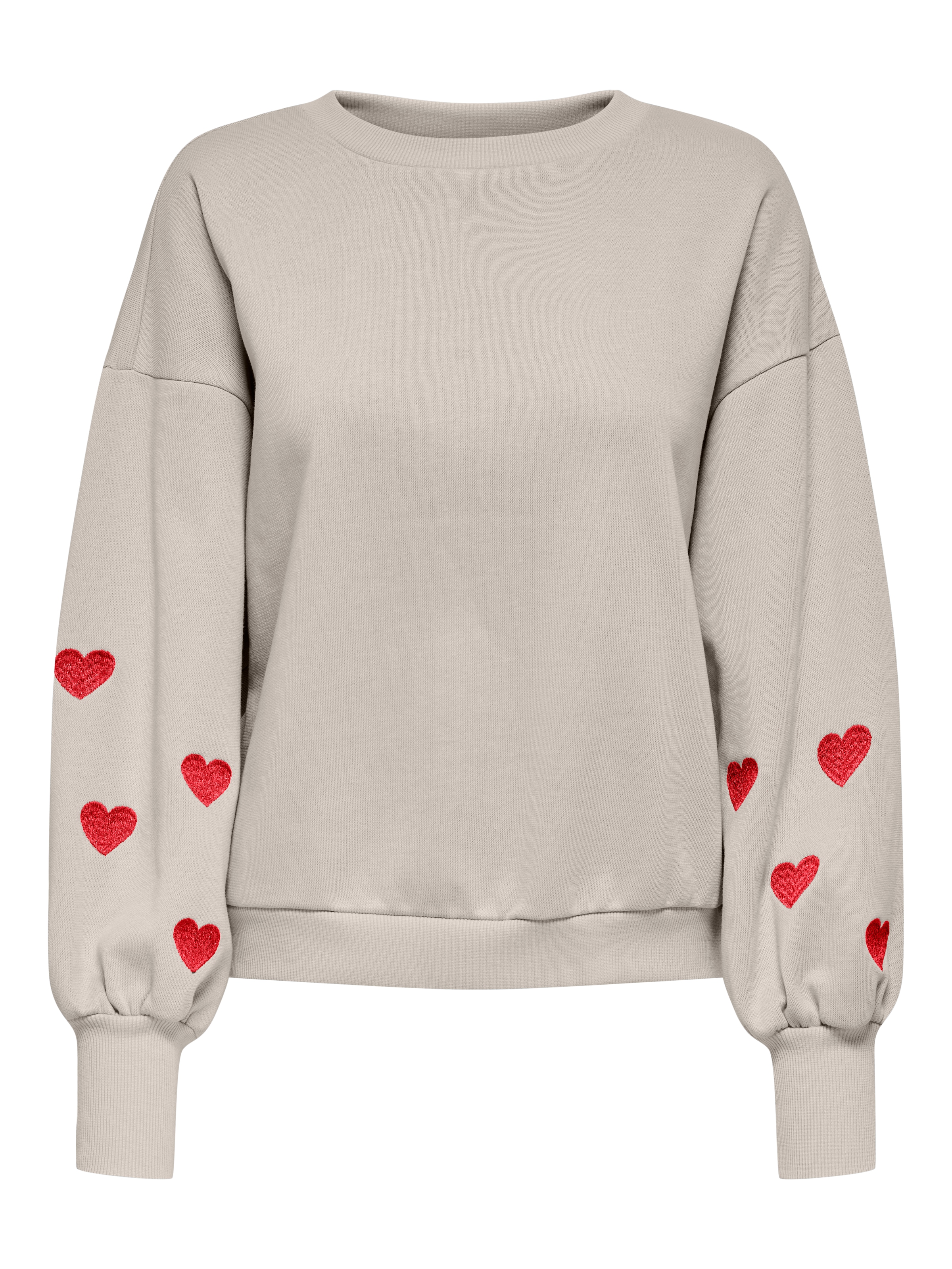 ONLY Sweatshirt »ONLBECCA L/S O-NECK SWT«, mit Stickerei