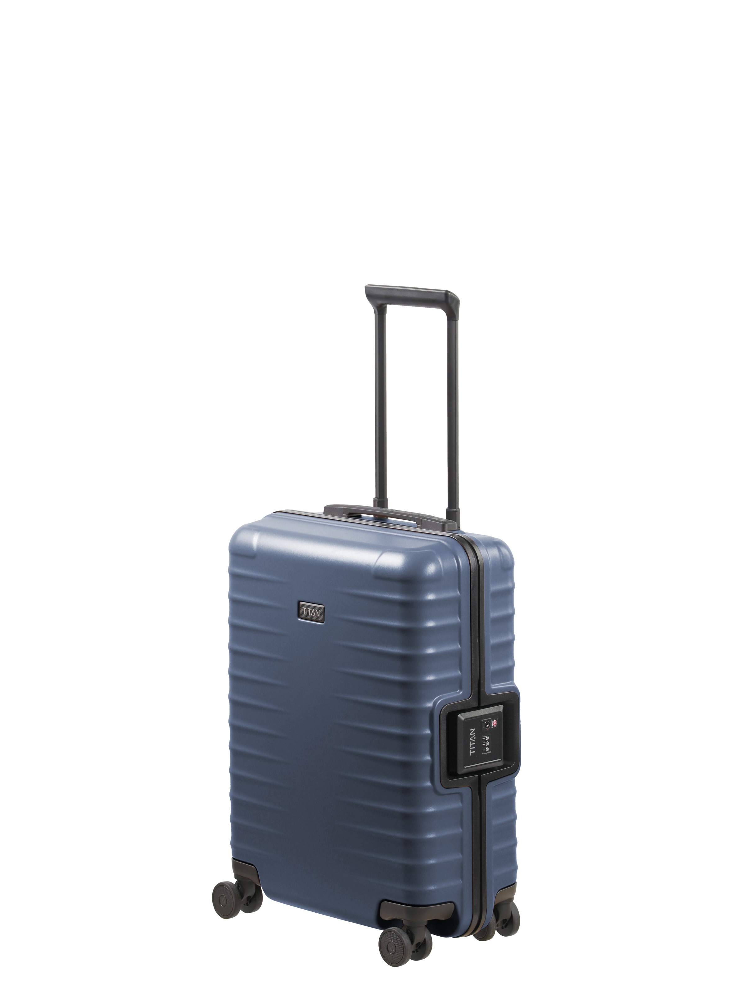 TITAN® Trolley »OVERSEAS Koffer Hartschale« 38 l 4 Rollen mit TSA-Rahmenschloss, Mono-Lock und kratzresistenter Oberfläche