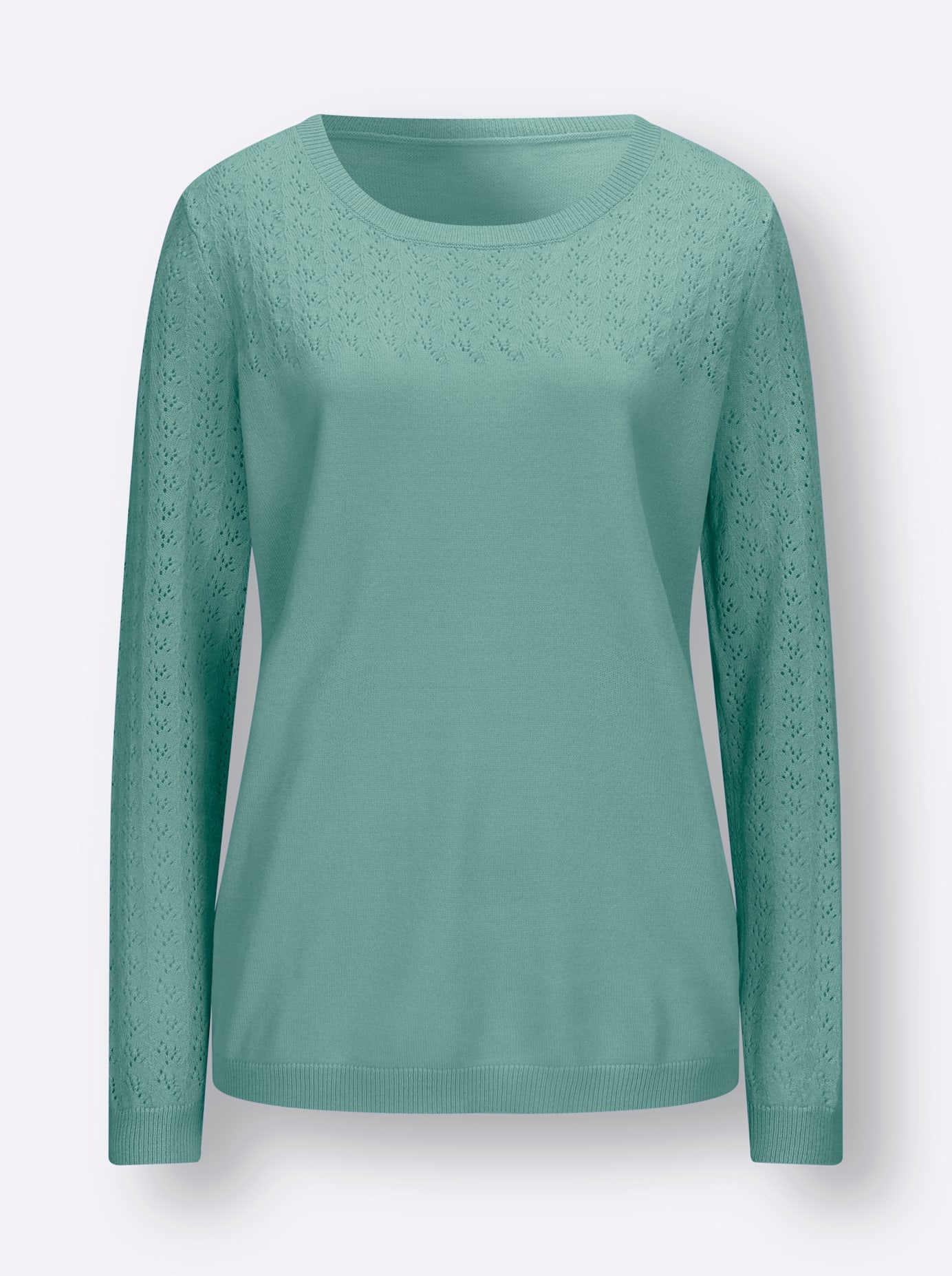 Classic Basics Rundhalspullover »Ajour-Pullover«