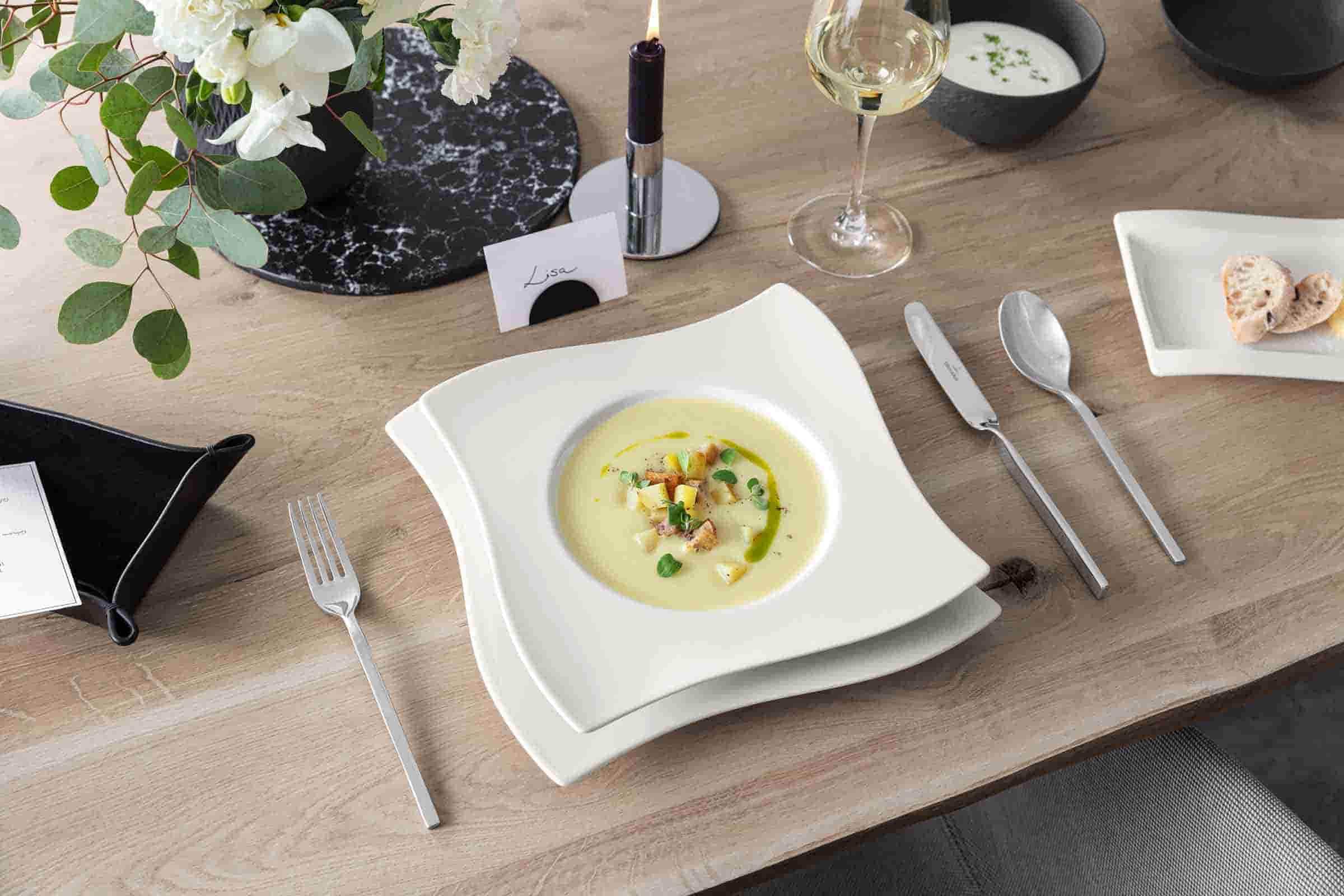 Villeroy & Boch Besteck-Set »Tafelbesteck NewWave 30er Set silber«