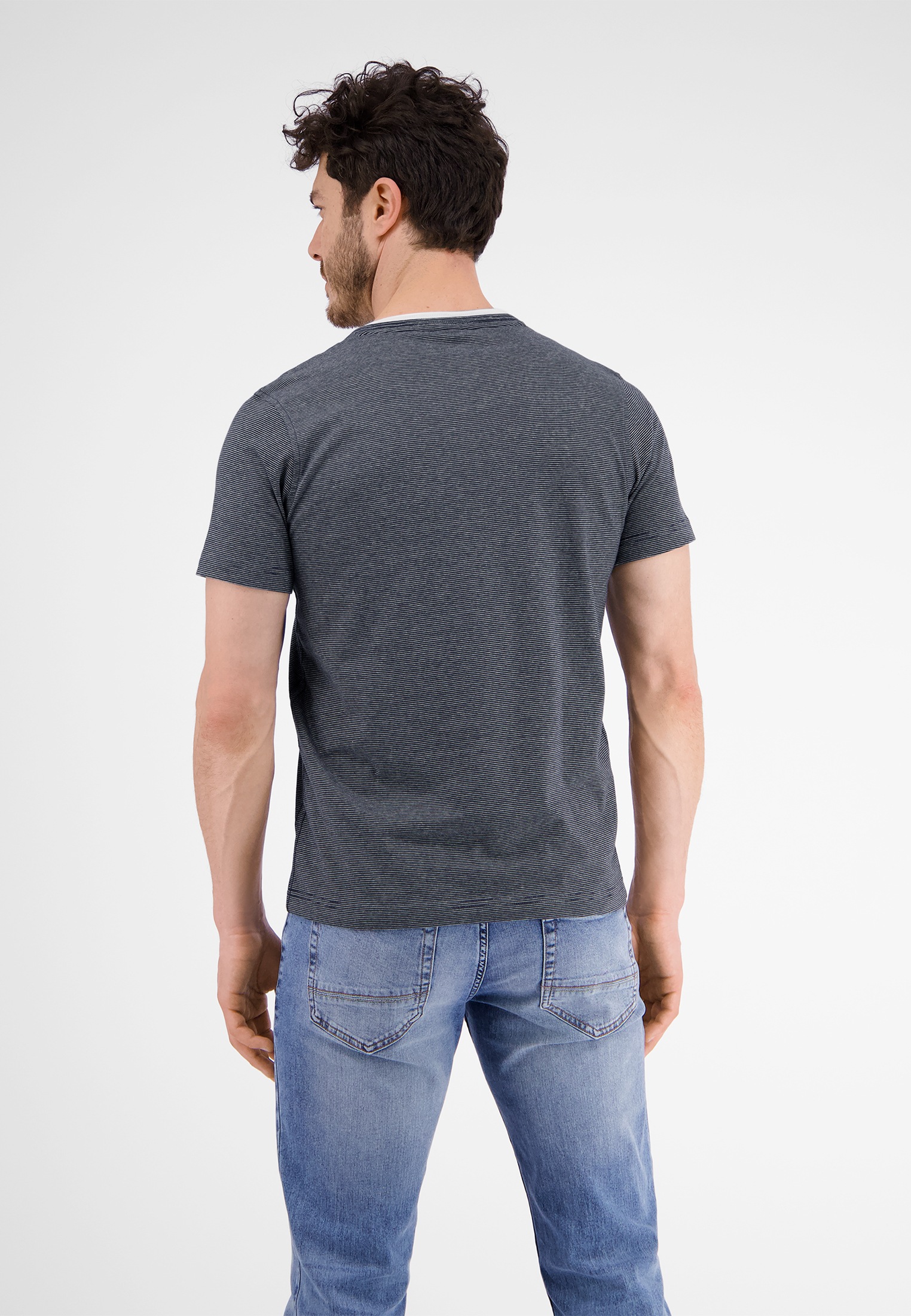 LERROS T-Shirt »LERROS mit ▷ Finelinerstreifen, für BAUR | Serafino washed«