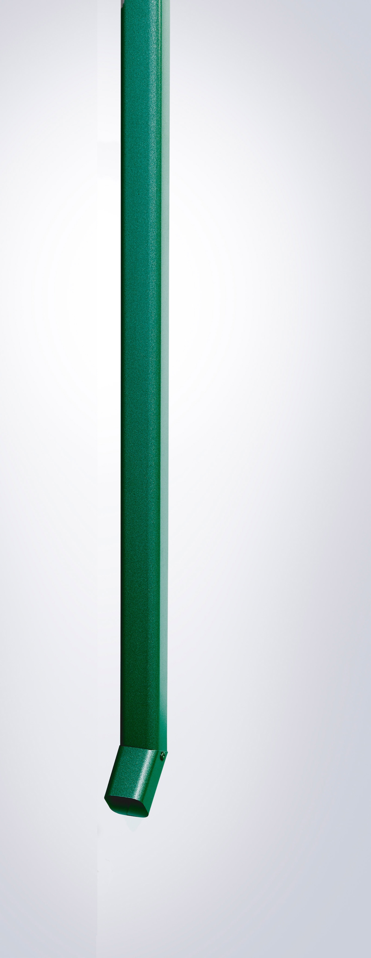 Regenfallrohr BIOHORT, H:170cm, grün, Stahlblech, Rohre, "2 Stück, inkl. Befestigungsmaterial, verschiedene Farben", 4x4x170 cm