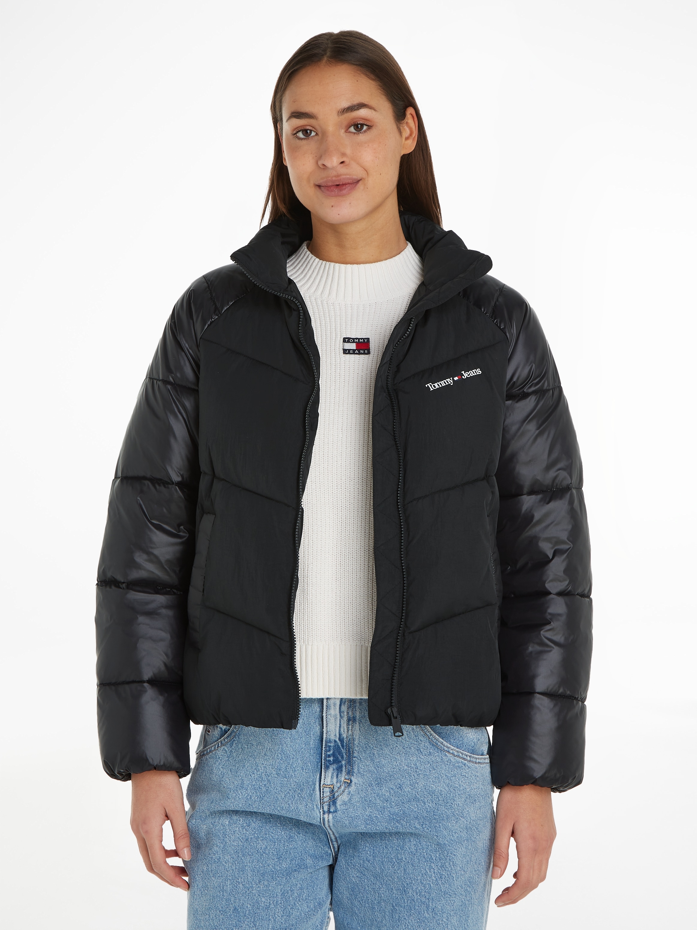 Tommy Jeans Steppjacke "TJW TONAL BLOCKING PUFFER", mit Tommy Jeans Markenl günstig online kaufen