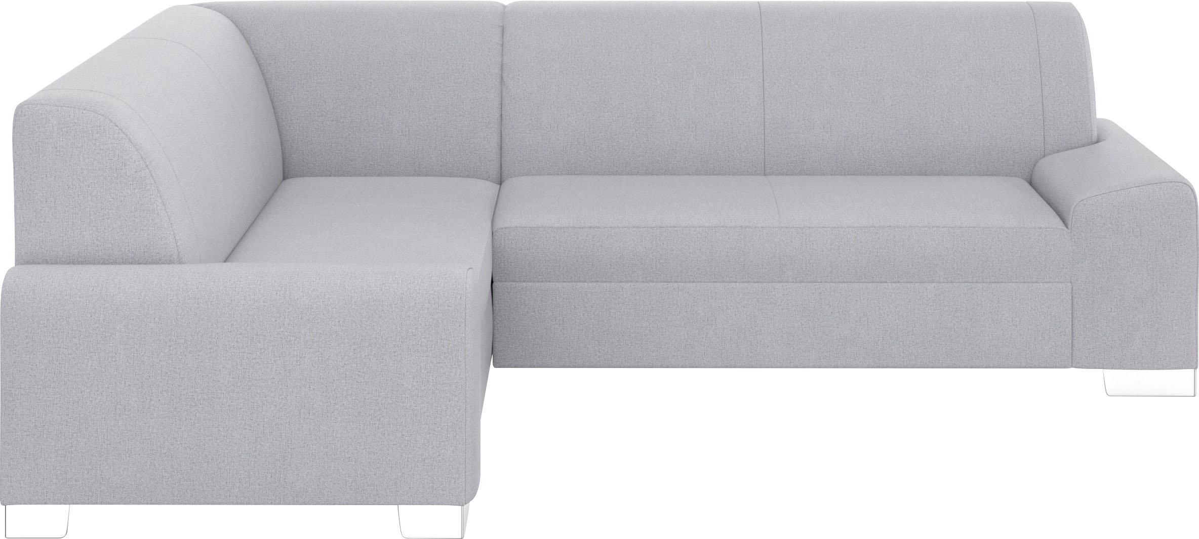 DOMO collection Ecksofa »Anzio in kubischer Formensprache, flache Armlehnen, L-Form«, Wahlweise mit Bettfunktion und Federkern für hohen Sitzkomfort