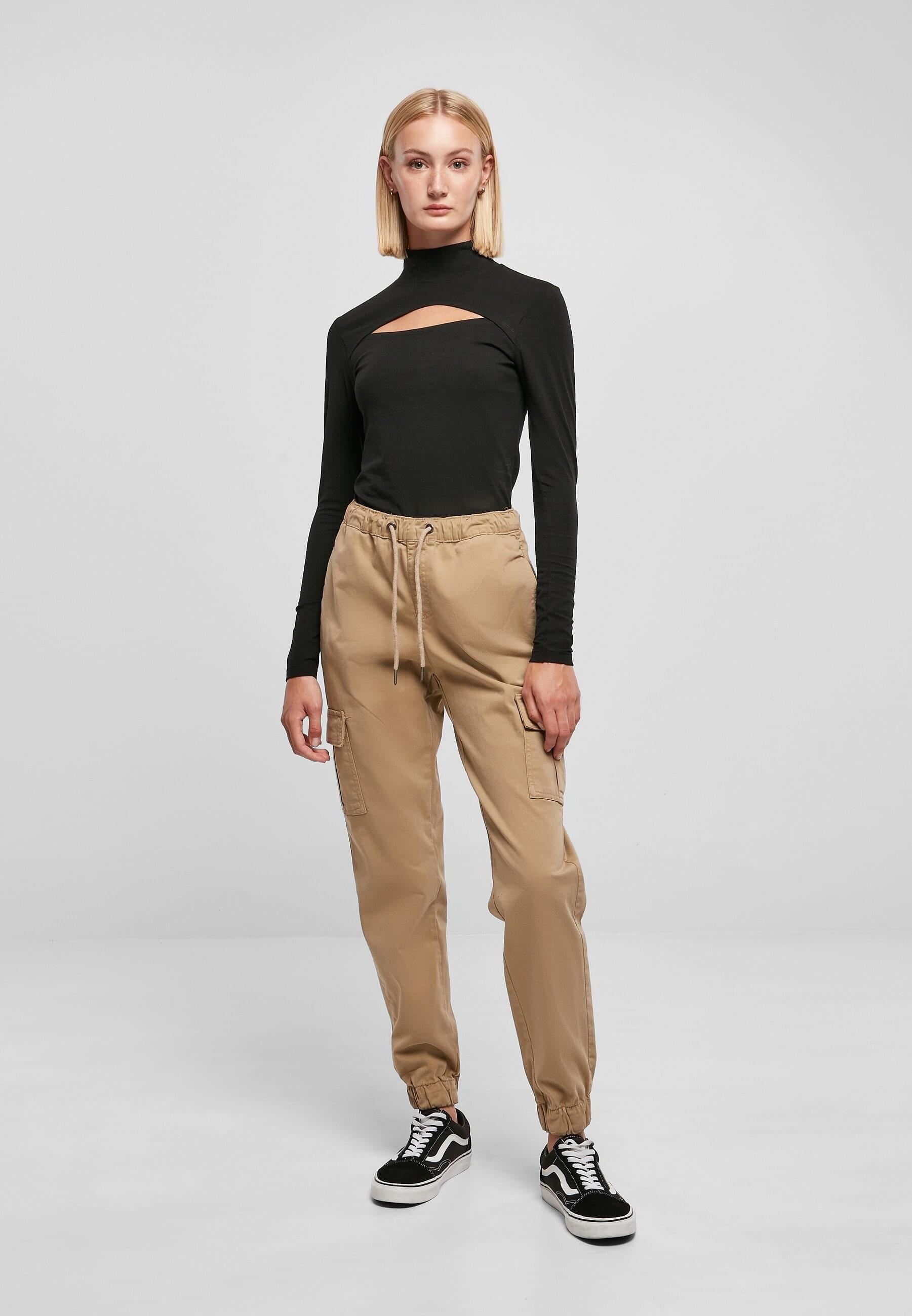 URBAN CLASSICS Stoffhose »Urban Classics Damen«, (1 tlg.)