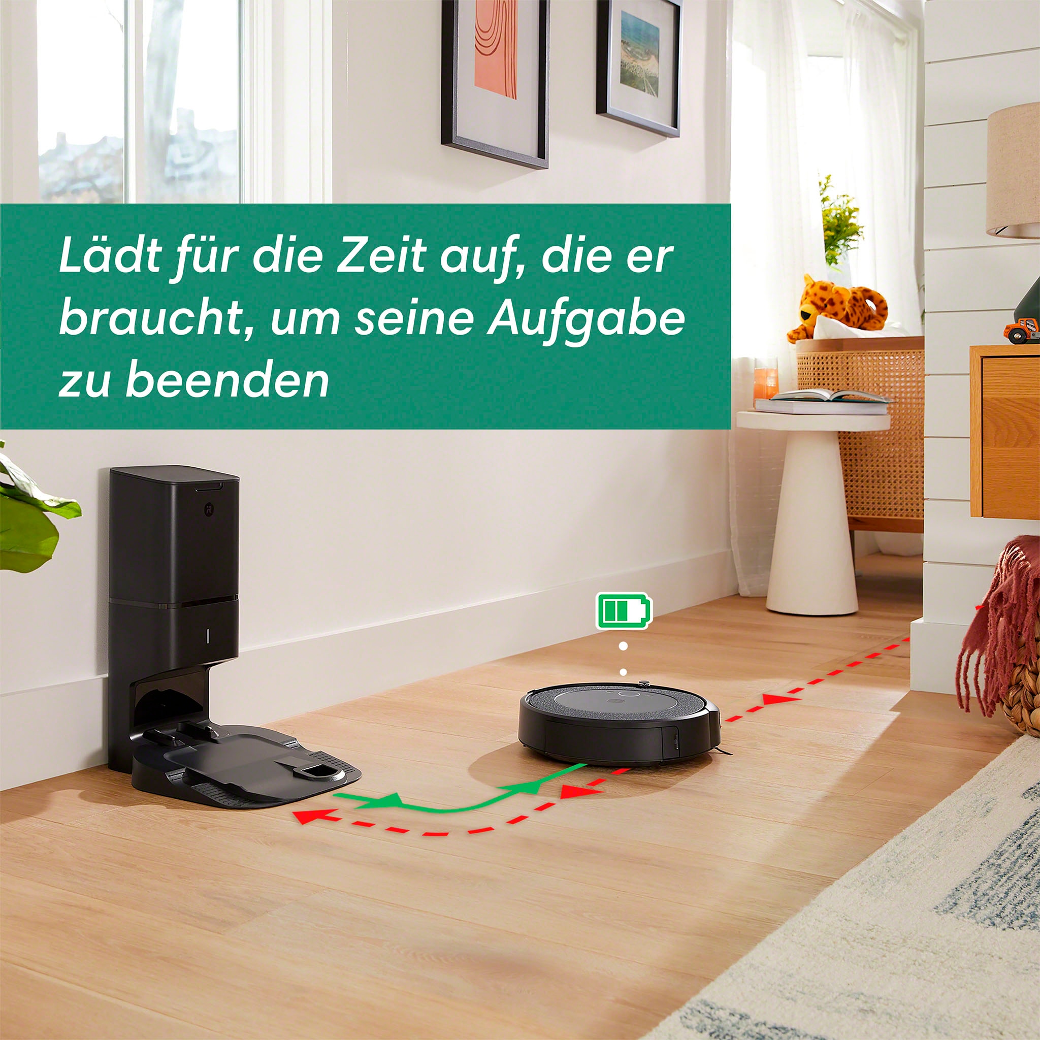 iRobot Saugroboter »Roomba i5+ (i5654)«, Einzelraumkartierung, App-/Sprachsteuerung, Autom. Absaugsatation