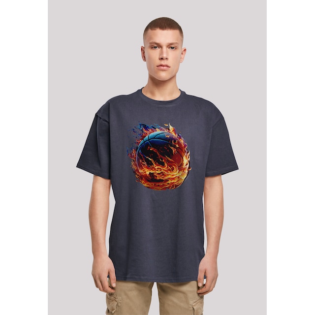 F4NT4STIC T-Shirt »Basketball On Fire Sport OVERSIZE TEE«, Print ▷  bestellen | BAUR