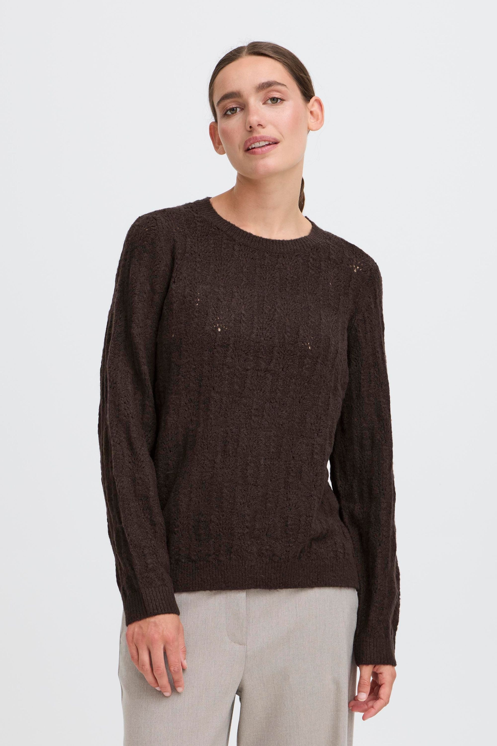 OXMO Strickfleece-Pullover »Strickpullover OXFSINVA«