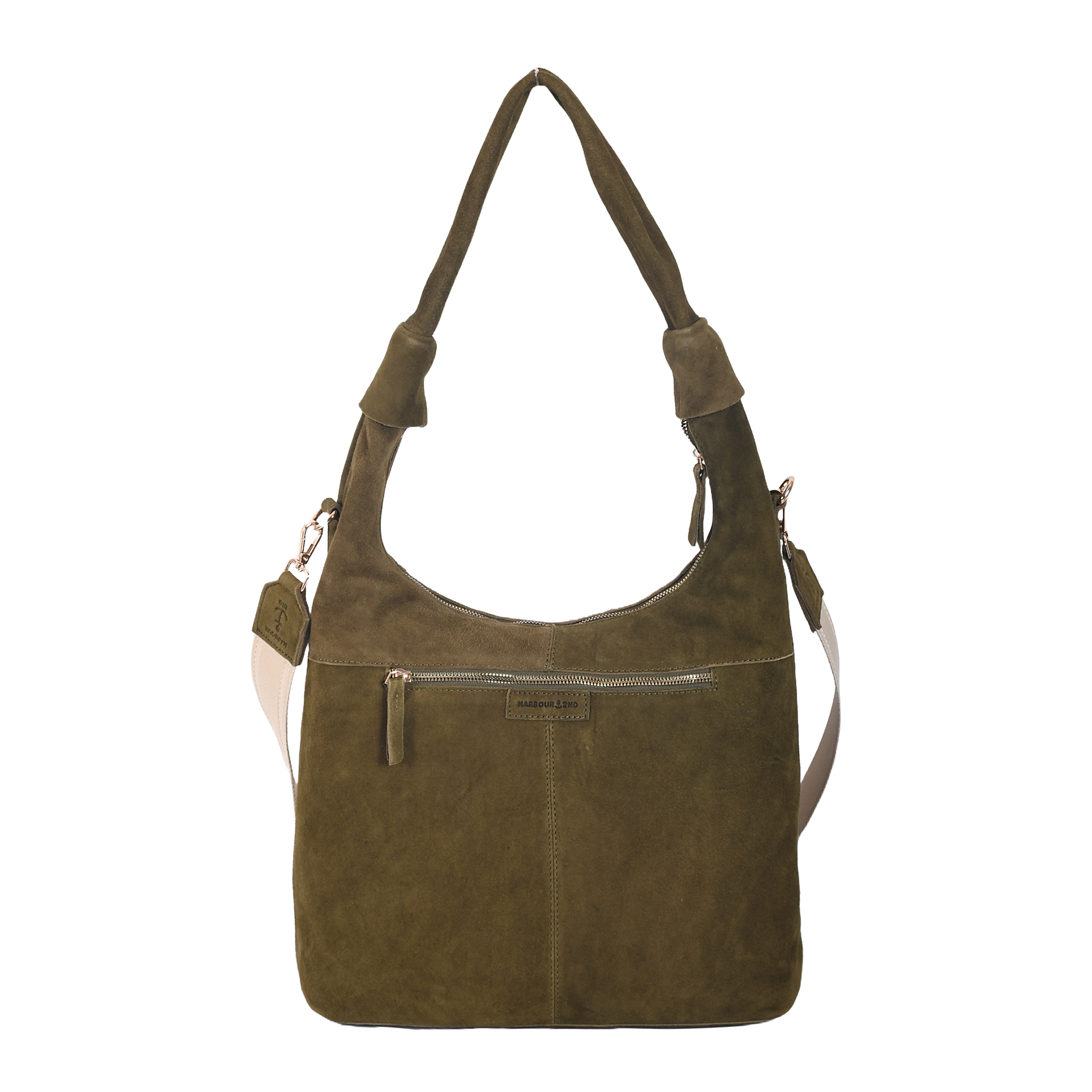 Thumbnail - HARBOUR 2nd Hobo "Laurine" Damen Handtasche, Umhängetasche, Schultertasche mit Ziernähten