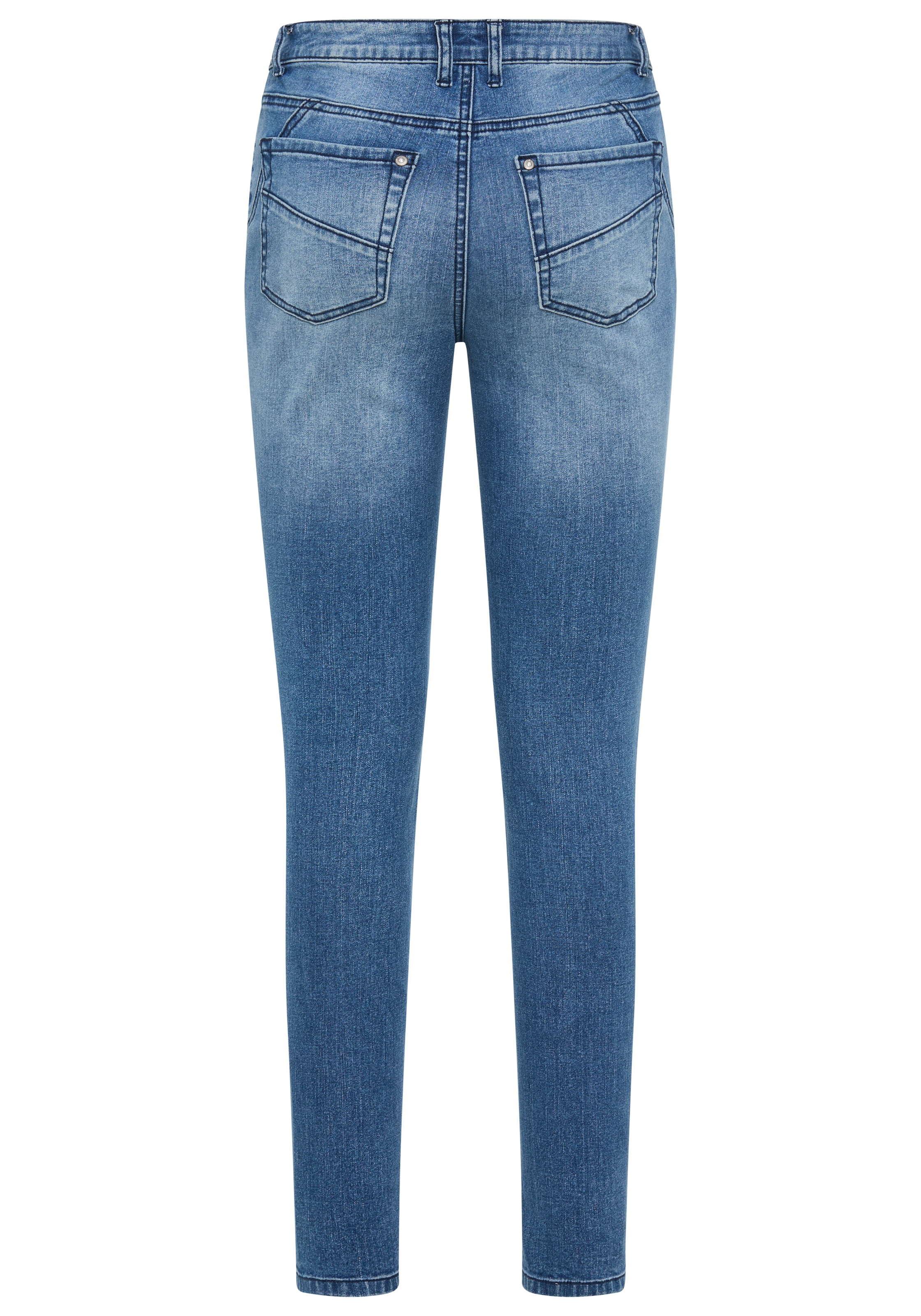 Bruno Banani Skinny-fit-Jeans, mit schrägen Nähten - NEUE KOLLEKTION