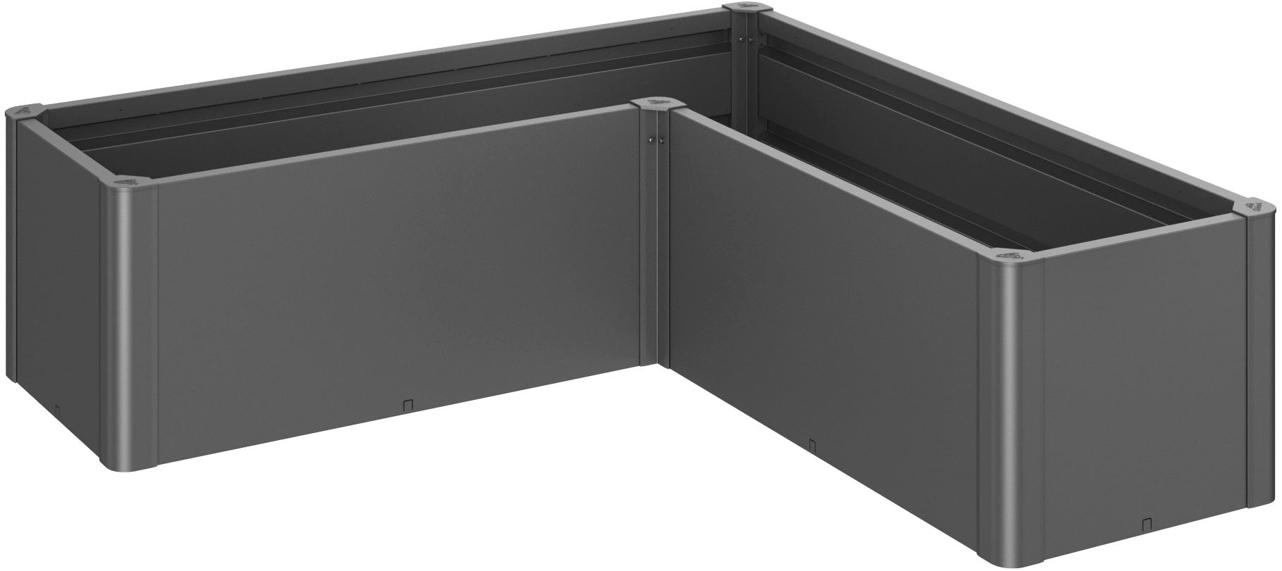Biohort Hochbeet »BELVEDERE L-Form mini 1,5, verschiedene Farben«, 152x152x45 cm, extrem langlebig, aus Metall