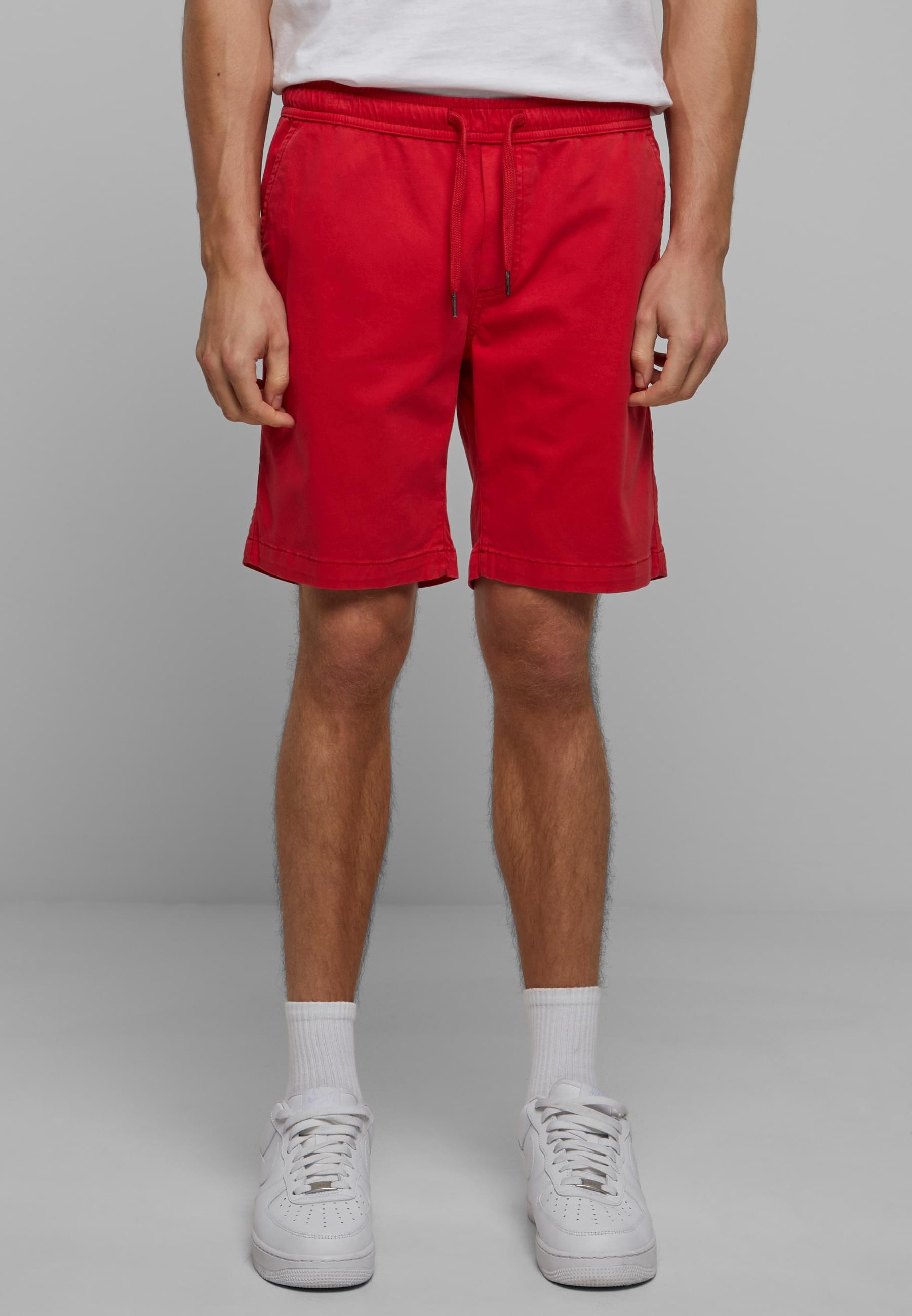 URBAN CLASSICS Stoffhose »Urban Classics Herren Stretch Twill Joggshorts«, (1 tlg.)
