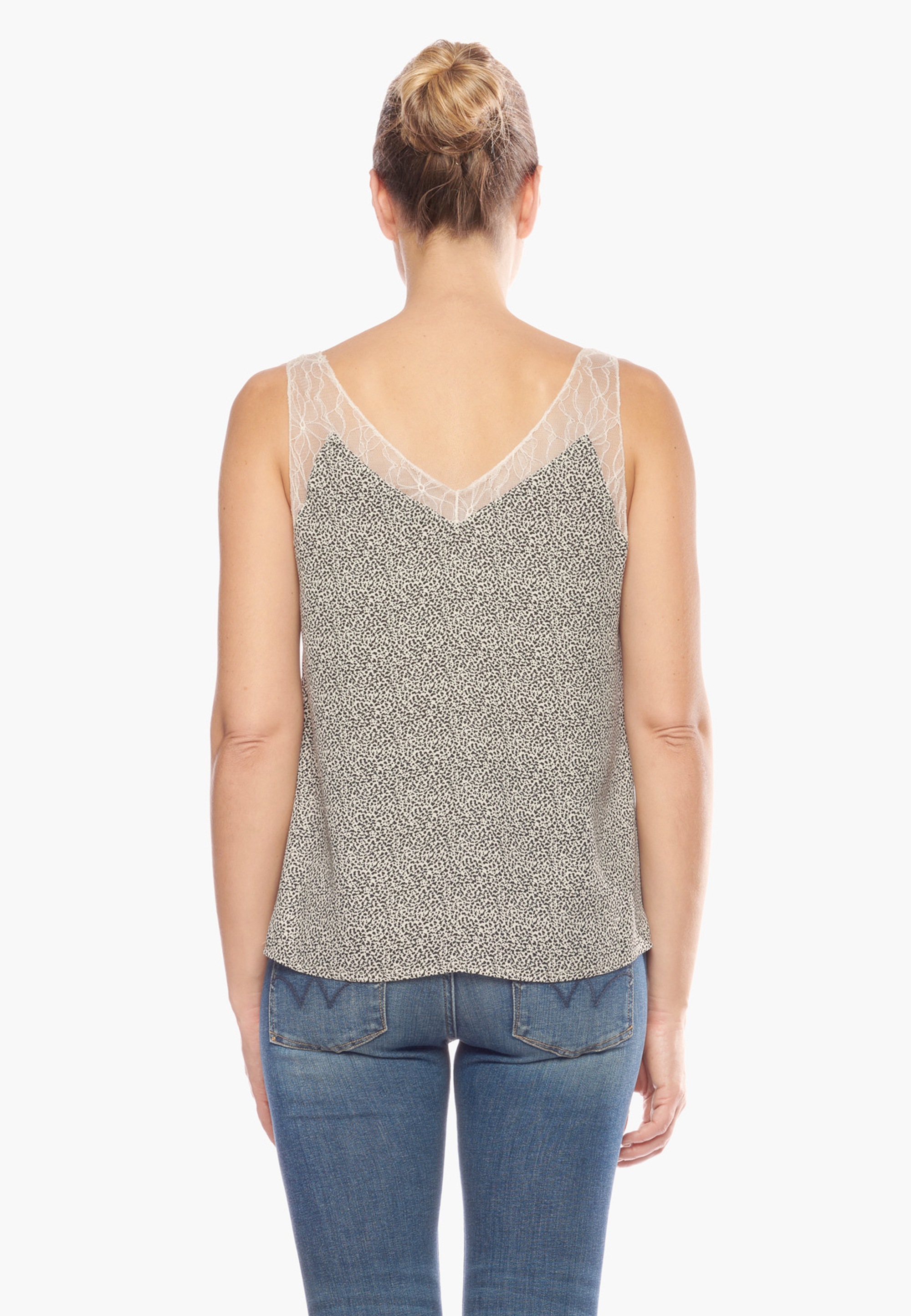 Le Temps Des Cerises Trägertop mit zarter Spitze