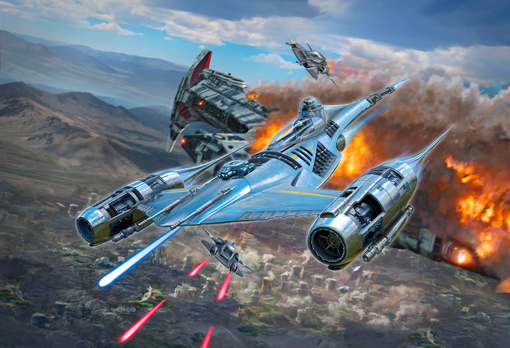 Revell® Modellbausatz »N-1 Starfighter™: The Mandalorian«, 1:24, Made in Europe