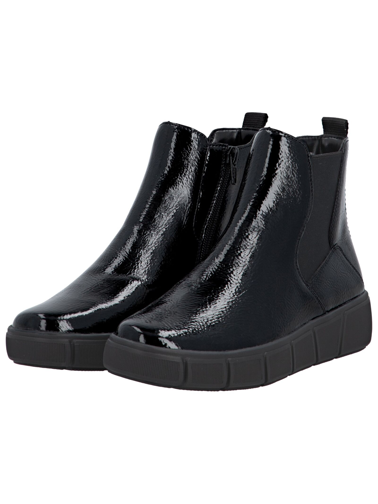 Remonte Remonte Ankle Boot Black Patent Leather/Textile Size 38 3