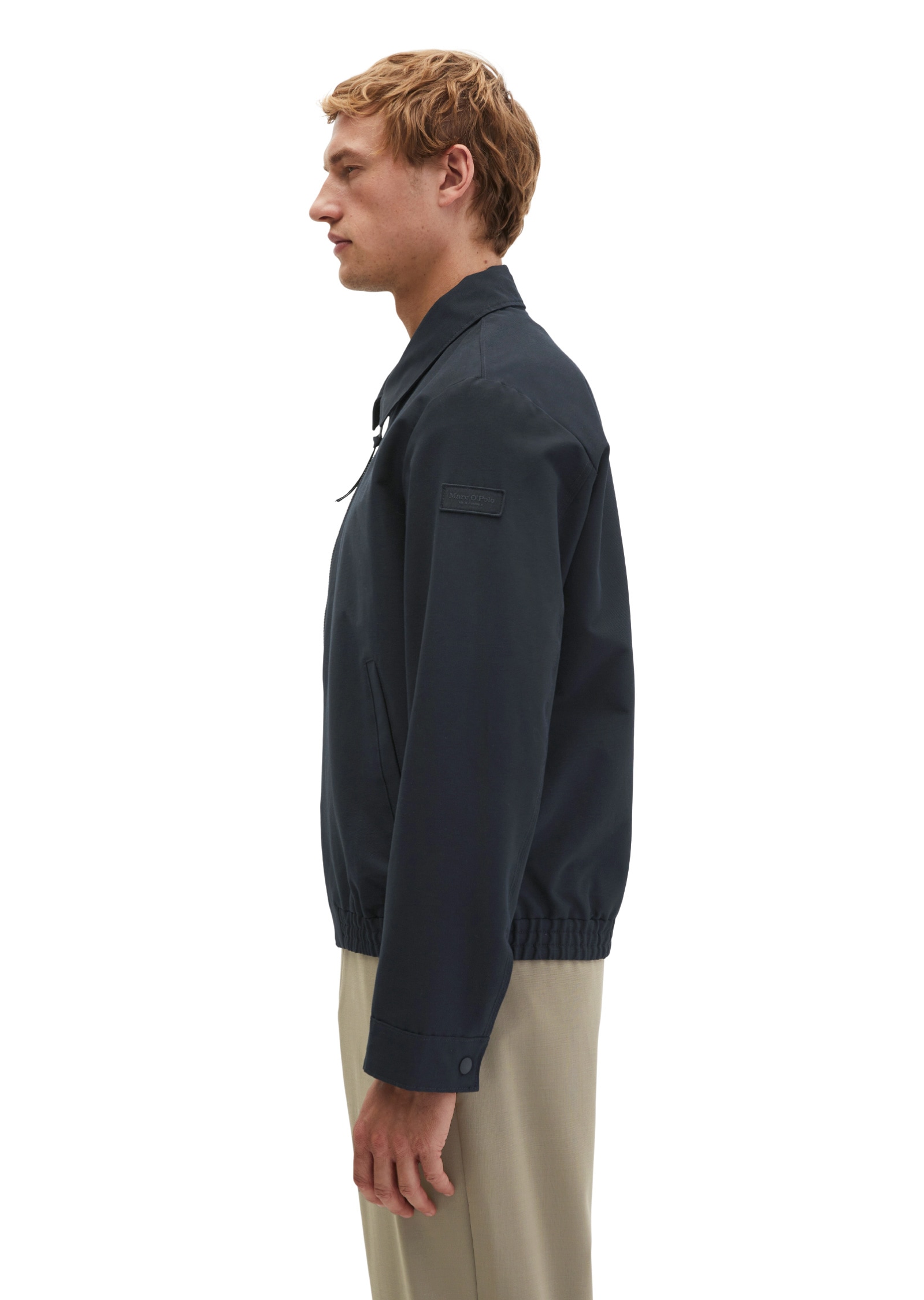 Marc O'Polo Outdoorjacke »aus wasserabweisendem Bio-Baumwoll-Canvas« ohne Kapuze