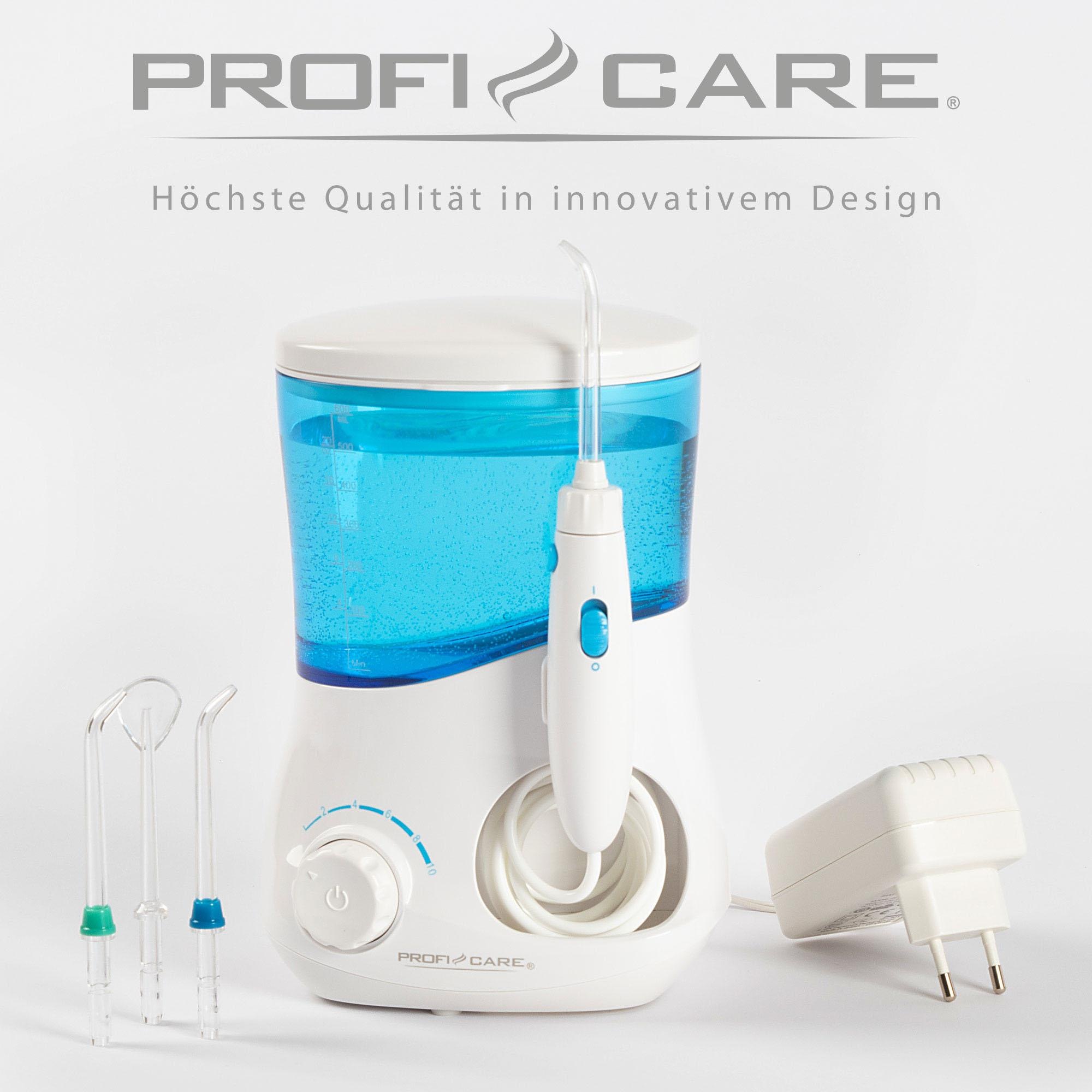 ProfiCare Munddusche »PC-MD 3005«, 4 St. Aufsätze}, stufenlos regelbarer Wasserdruck