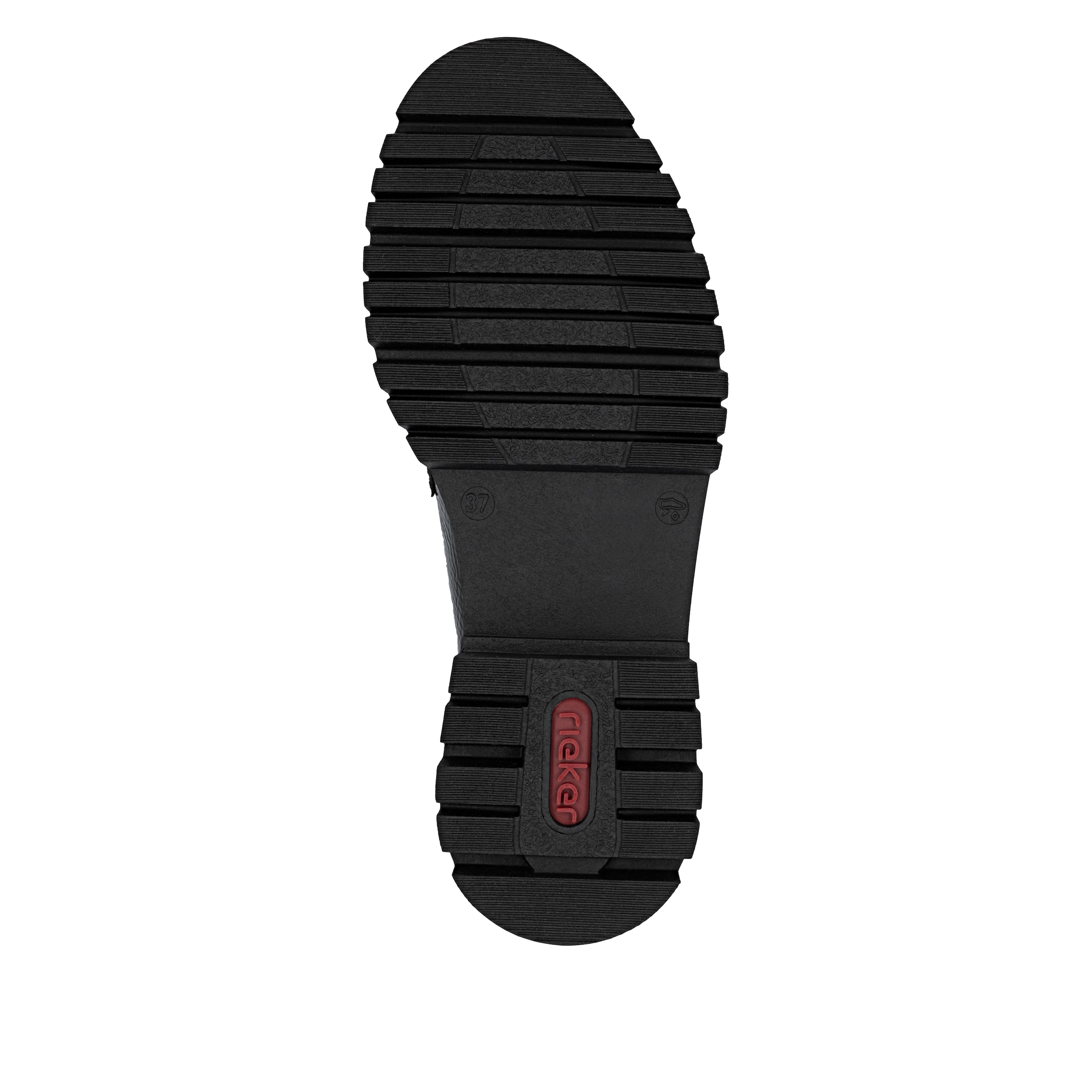 Rieker Schlupfboots, Stiefelette, Plateauboots, Profilsohle, Blockabsatz, zum Schlupfen