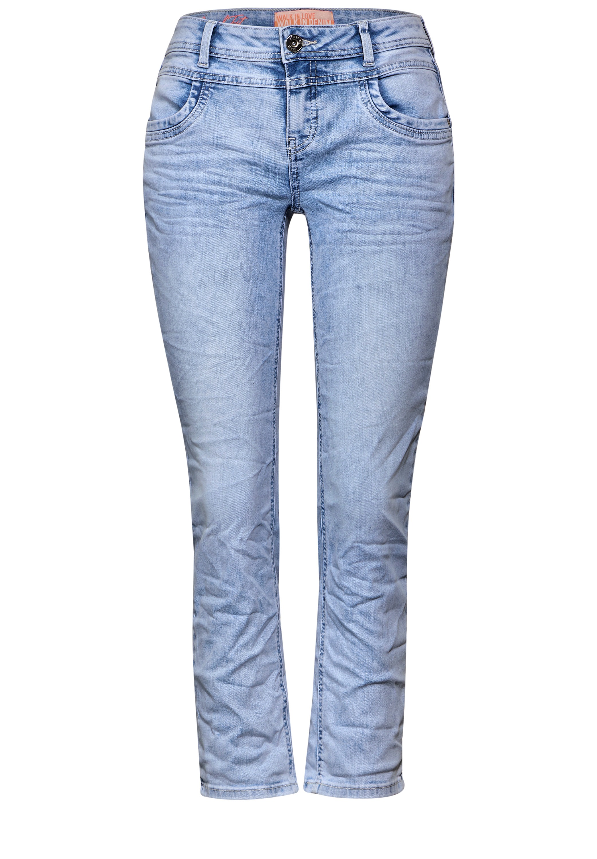 STREET ONE Comfort-fit-Jeans, mit hellgrauer Waschung