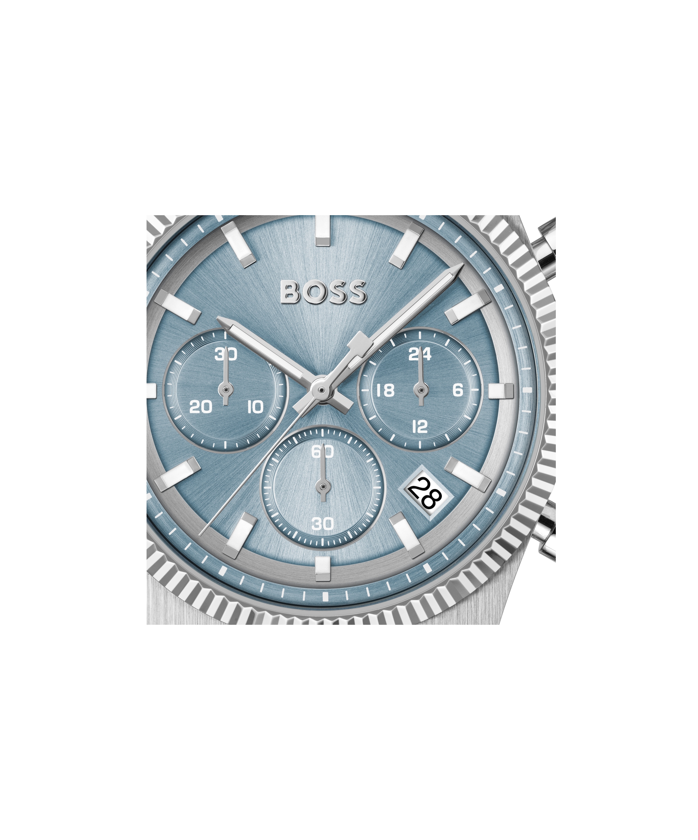 BOSS Chronograph »CANDOR PRIME« Quarzuhr, Armbanduhr, Herrenuhr, Edelstahlarmband, analog, Tag