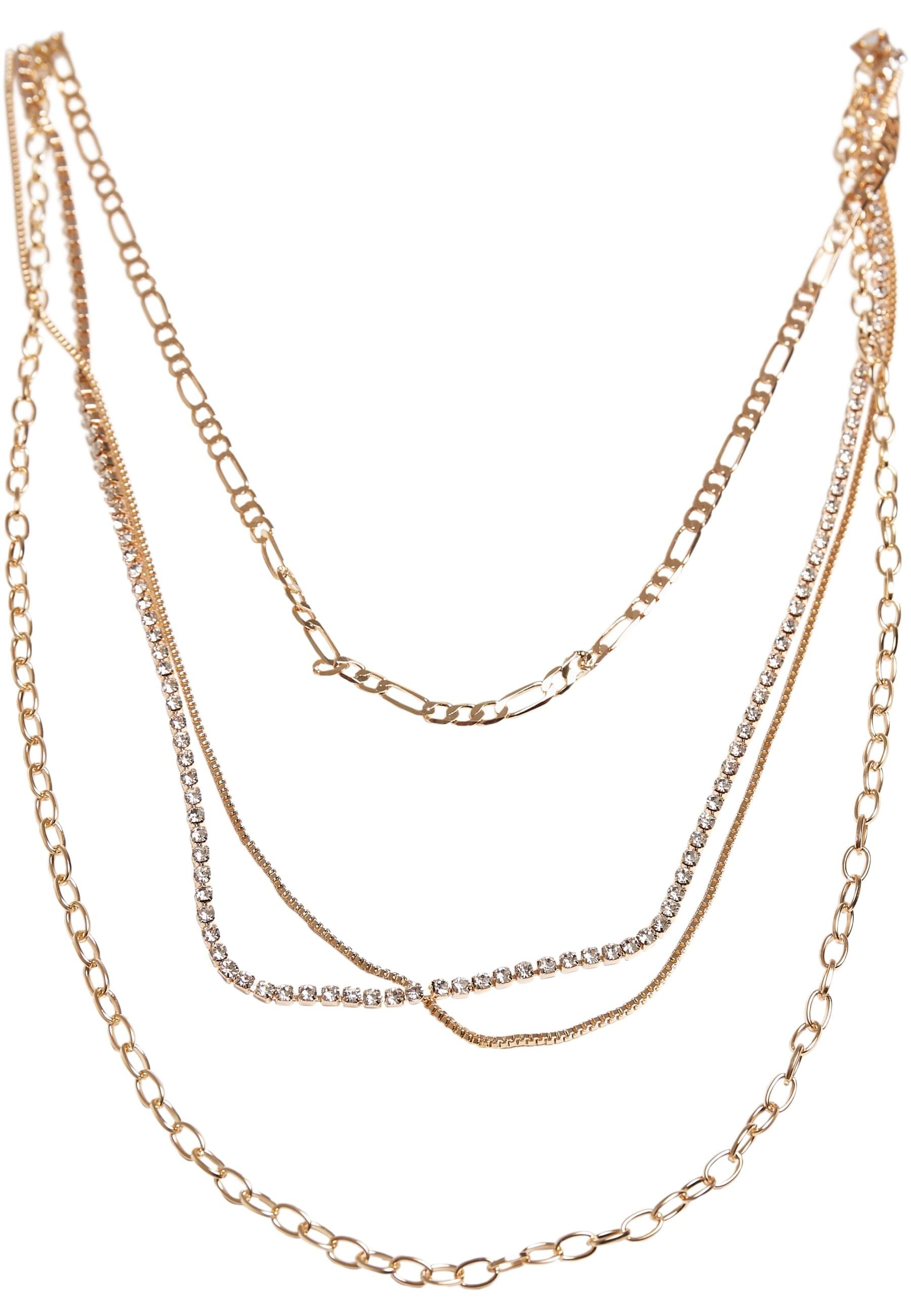 URBAN CLASSICS Edelstahlkette »Urban Classics Unisex Valeria Layering Necklace«