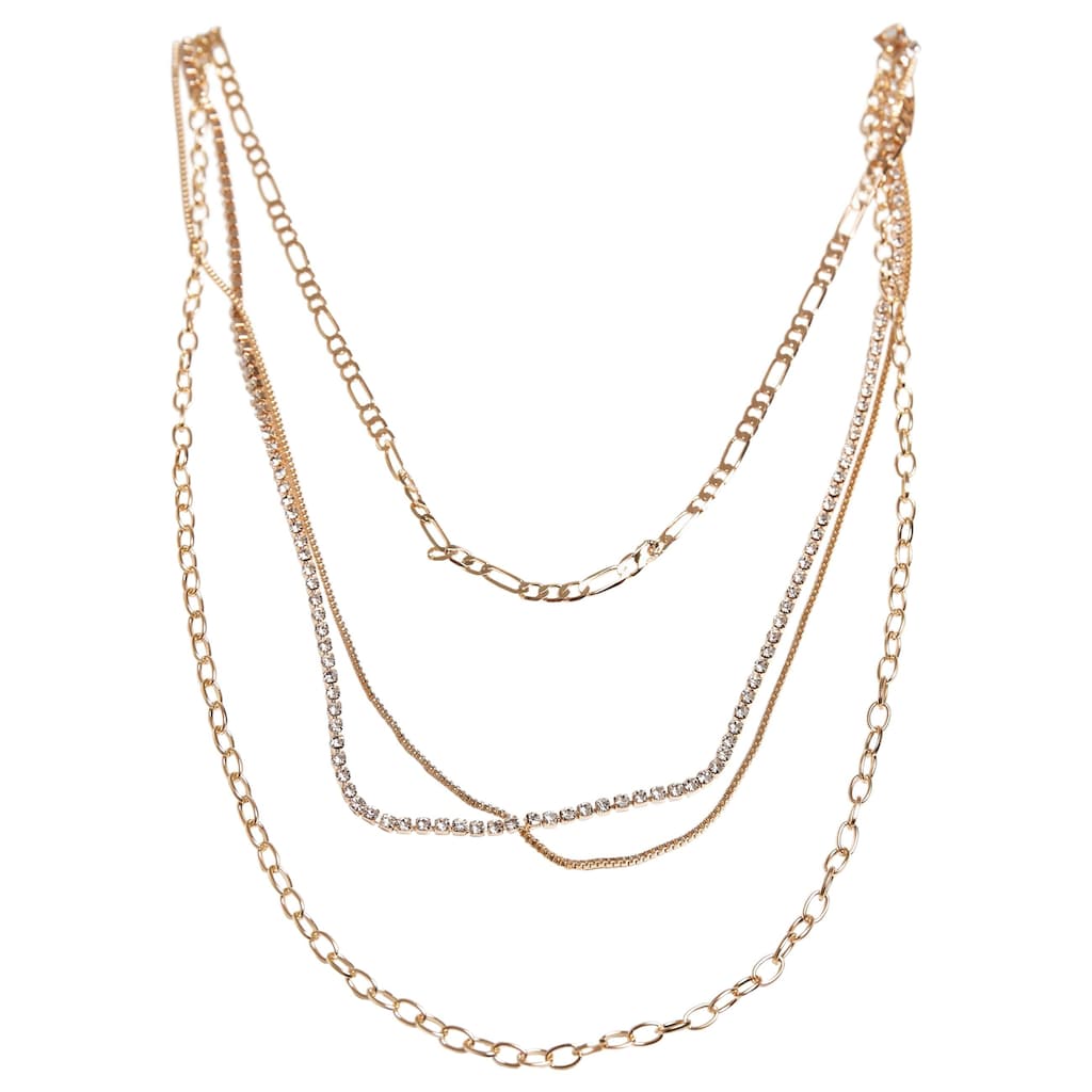 URBAN CLASSICS Edelstahlkette »Unisex Valeria Layering Necklace«