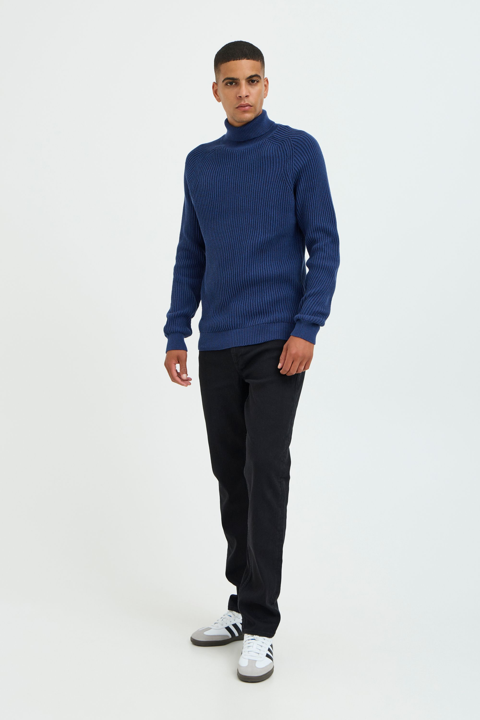 Thumbnail - Blend Strickpullover "BHPullover" Klassischer Grobstrickpullover mit Rollkragen