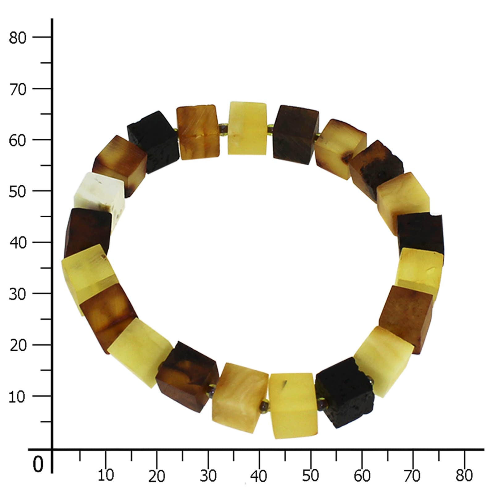 OSTSEE-SCHMUCK Armband »Ostsee-Schmuck Armband Würfel 8 mm Armband Würfel 8 mm«