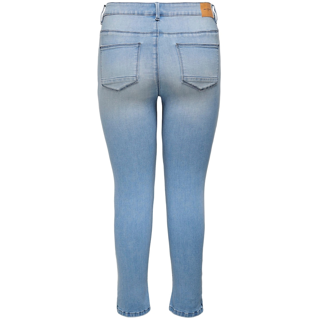 ONLY CARMAKOMA Skinny-fit-Jeans »CARKARLA REG ANK SK DNM BJ759 NOOS«, mit Destroyed Effekt