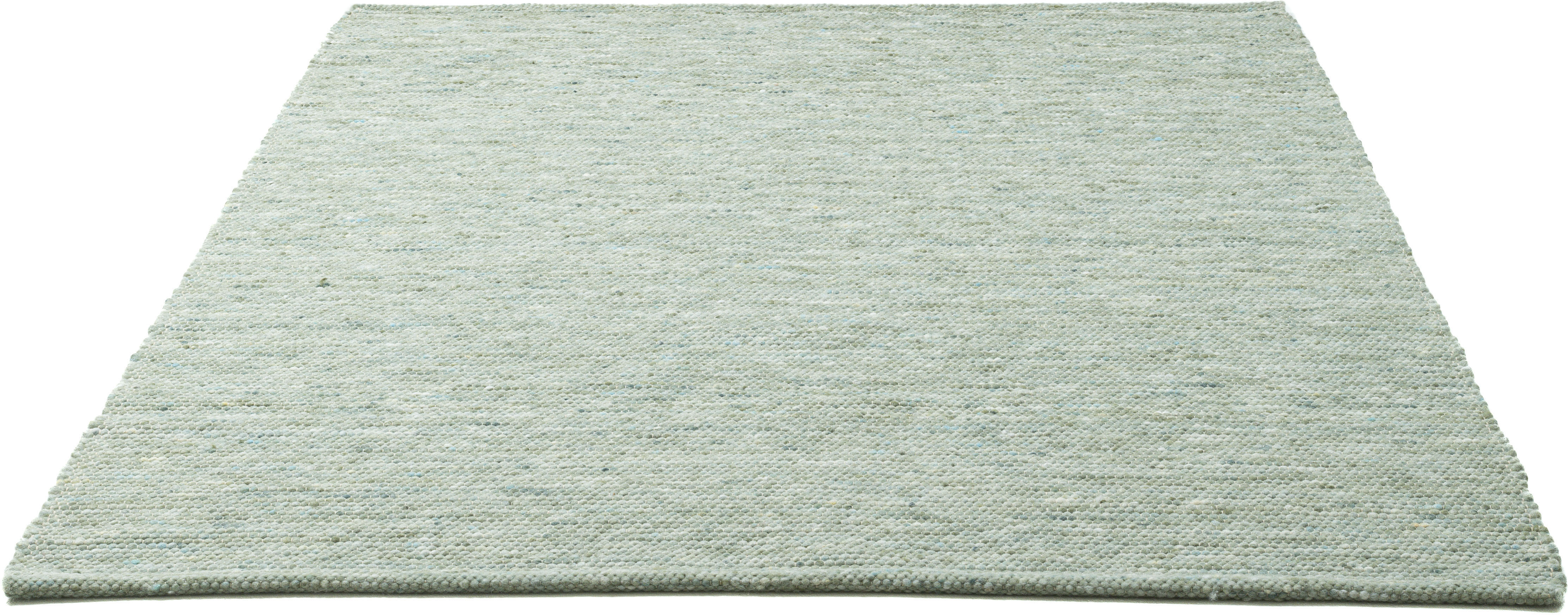 Thumbnail - my home Wollteppich "Pirker" rechteckig 12 mm Höhe Wendeteppich, meliert, reine Wolle, handgewebt, Scandi, Wohnzimmer