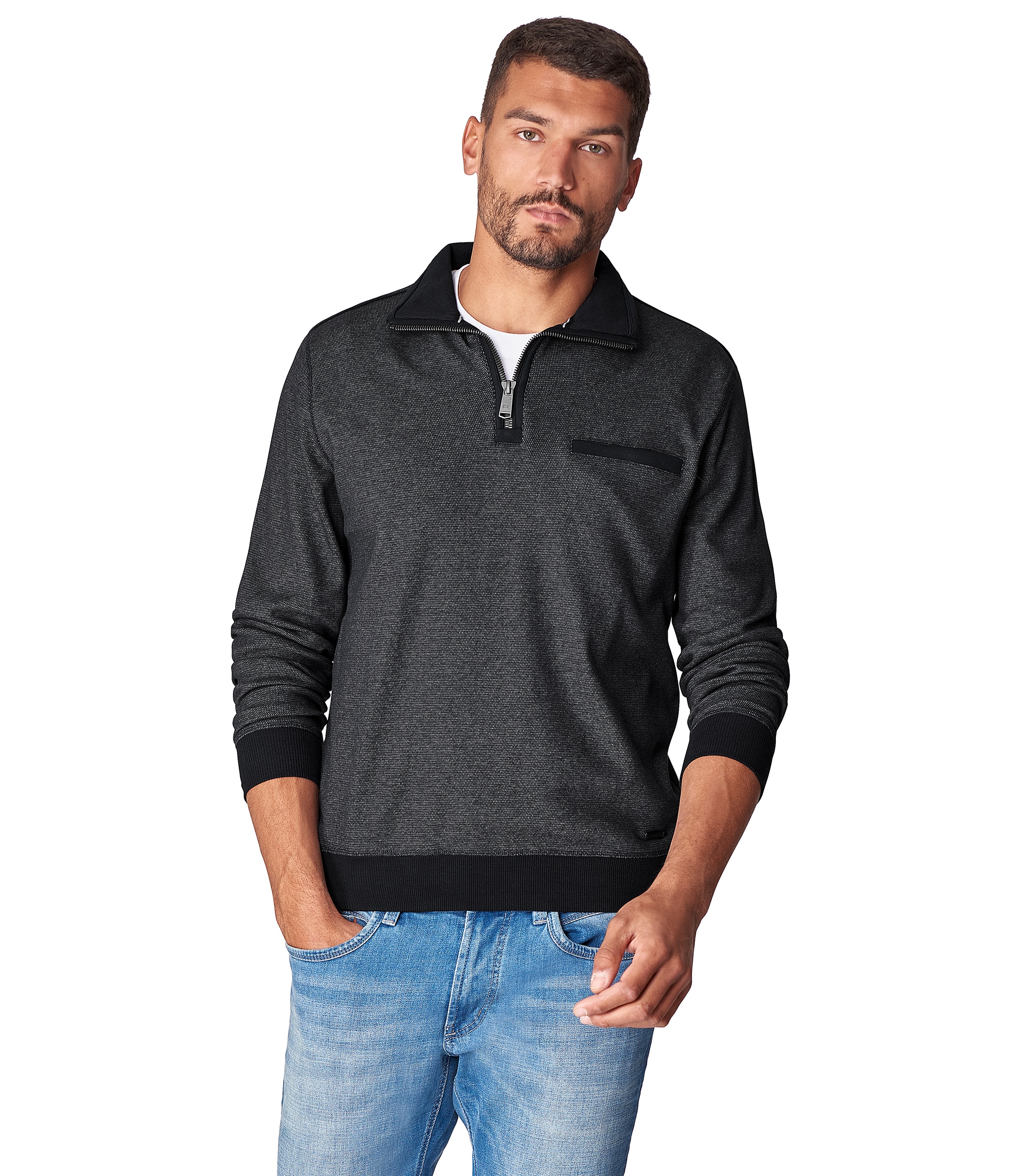 CASAMODA Sweatshirt "CASAMODA Sweattroyer uni" günstig online kaufen