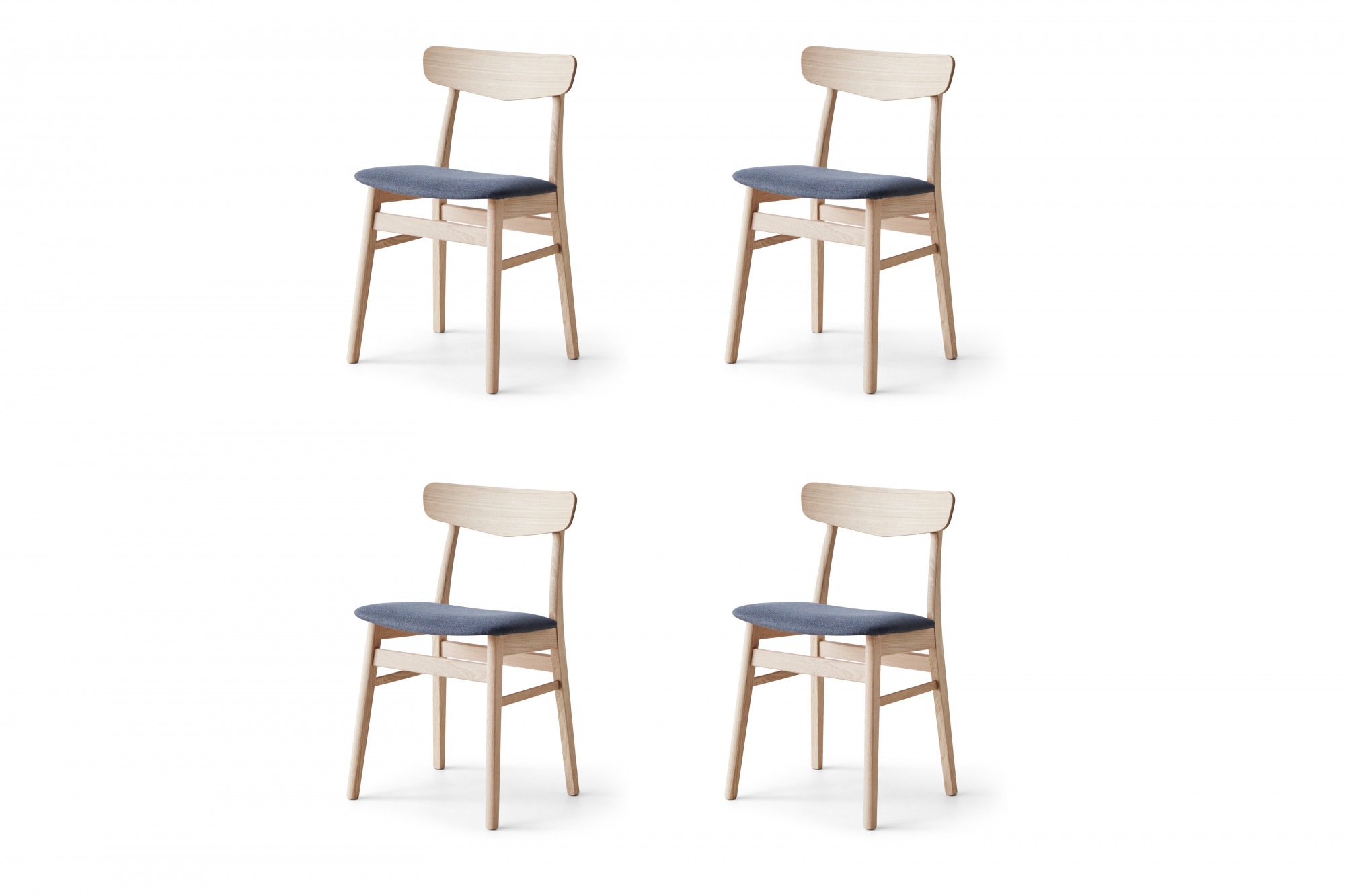 Hammel Furniture Essgruppe »Findahl/Basic by Hammel Single/Mosbøl«, (Set, 5 tlg.), Mit Single Esstisch 180(280)x80 und 4 Mosbøl Stühle