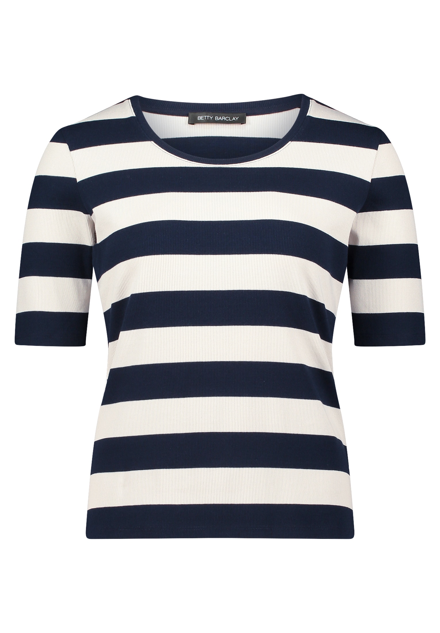 Betty Barclay Kurzarmshirt »Betty Barclay Basic Shirt mit Rippenstruktur«, (1 tlg.)