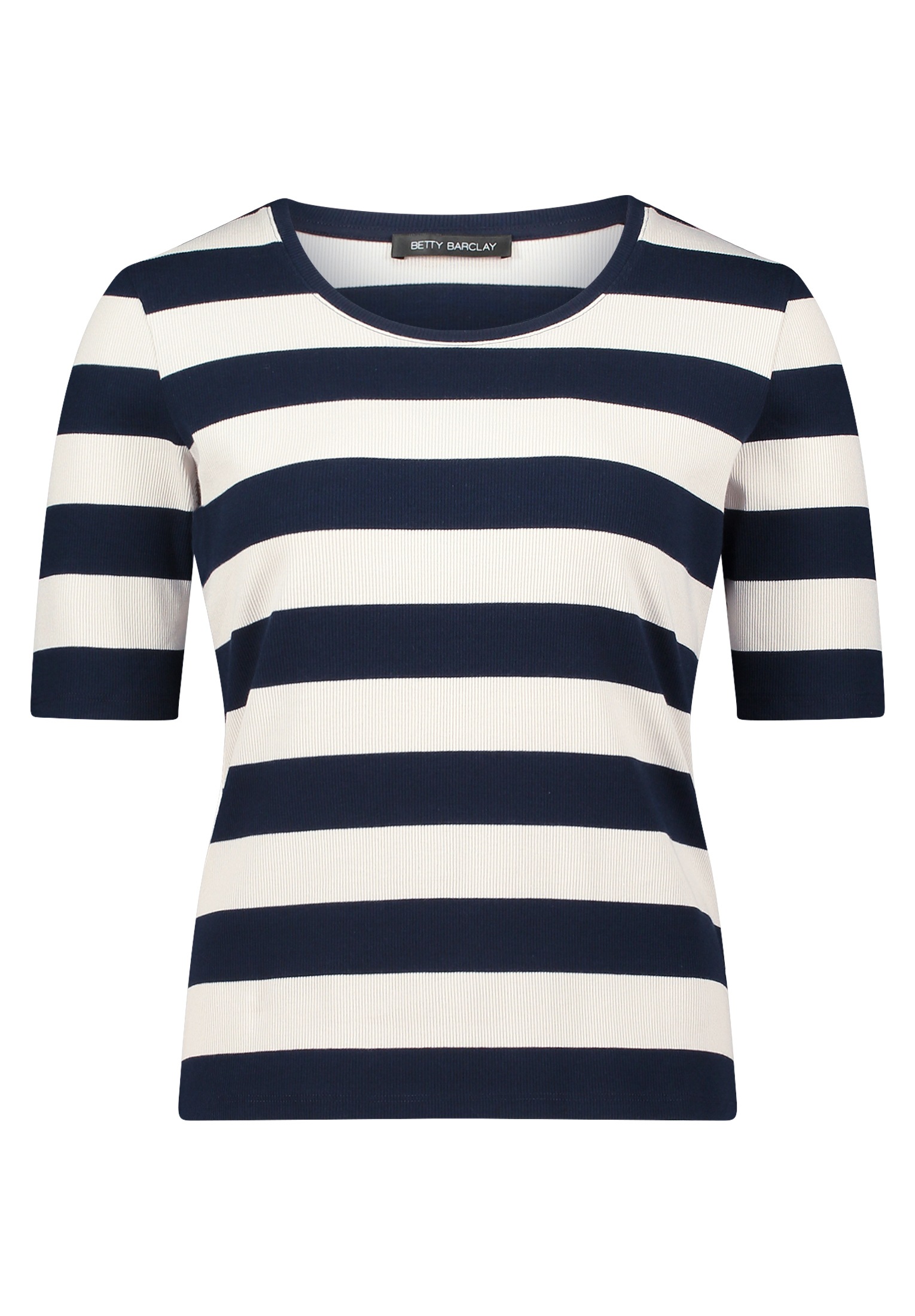 Betty Barclay Kurzarmshirt "Betty Barclay Basic Shirt mit Rippenstruktur", günstig online kaufen