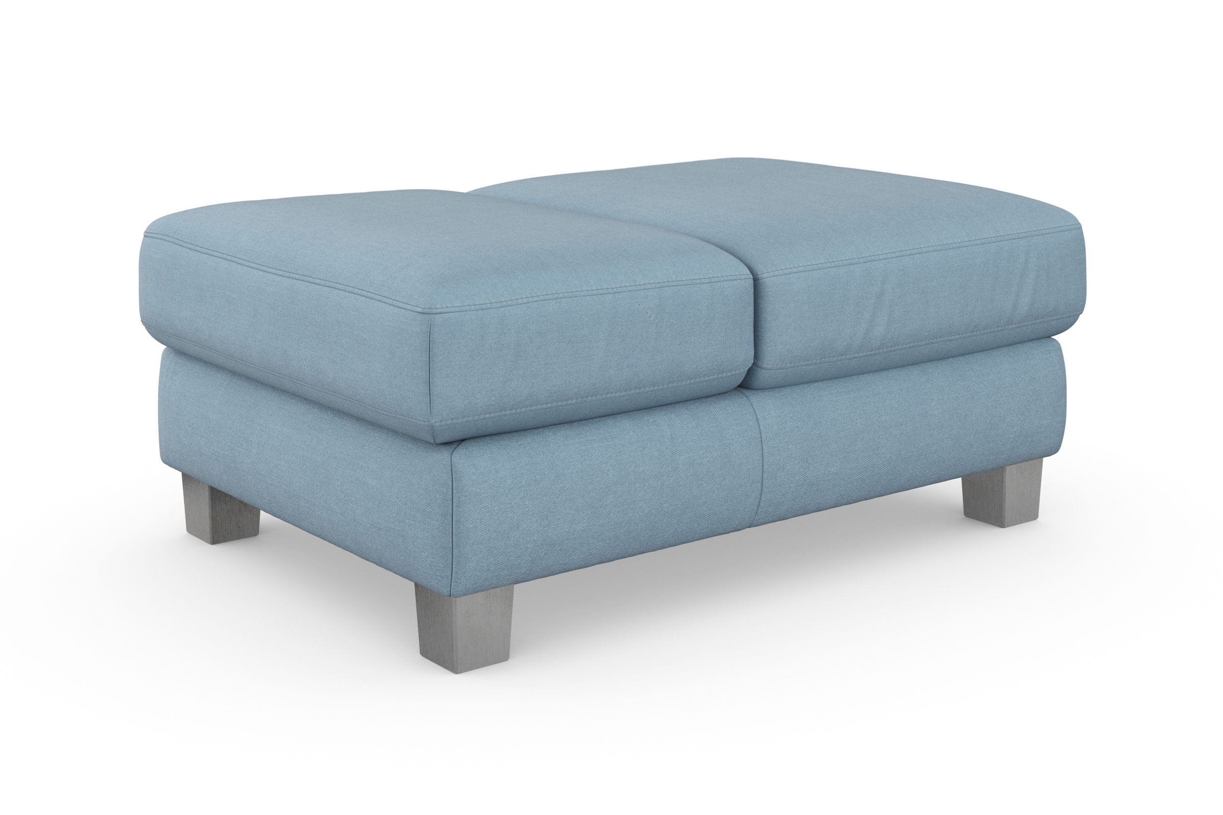 sit&more Polsterhocker »Dundee«, mit Klappfunktion, Federkern und hochwertigen Edelstahlfüßen